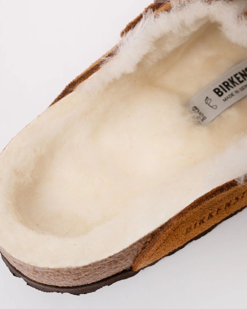Birkenstock Boston VL Sheepskin Womens Clogs - Mink - Image 5