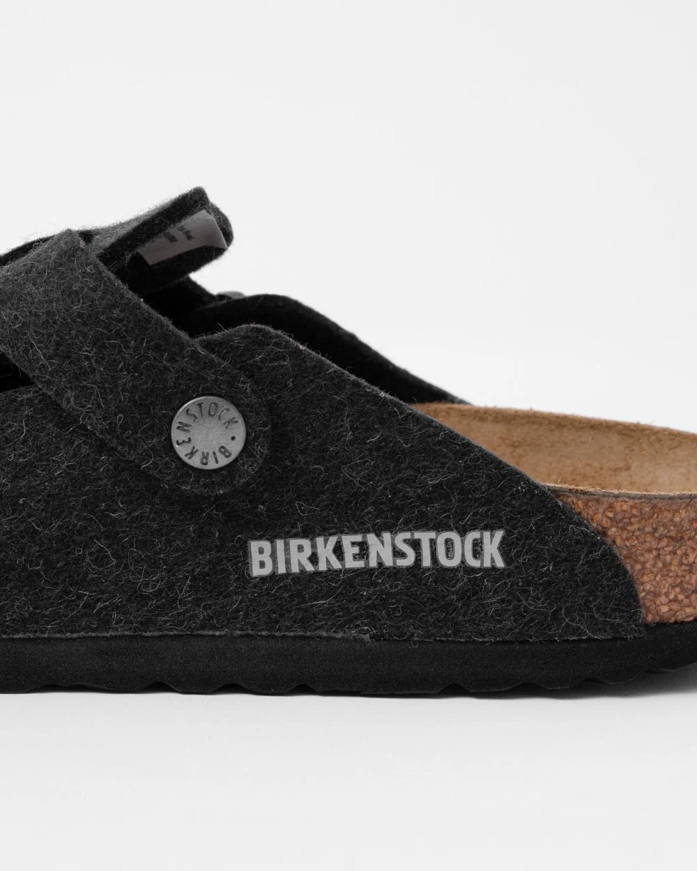 Birkenstock Boston Wool Felt Unisex Clogs - Anthracite - Image 5