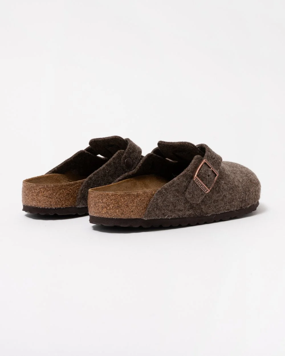 Birkenstock Boston Wool Felt Unisex Clogs - Cacao - Image 2