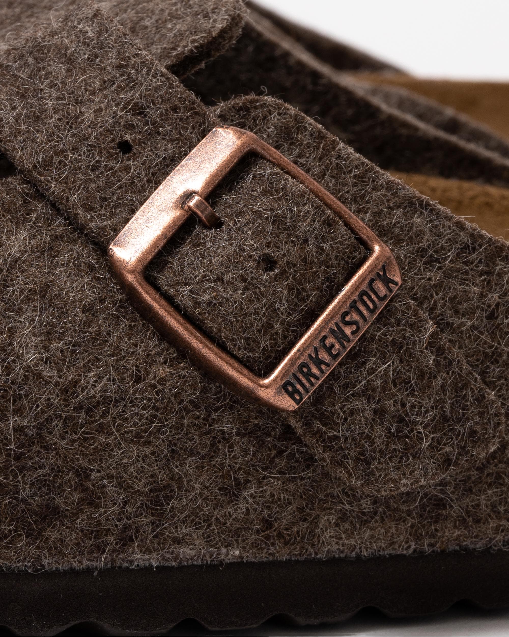 Birkenstock Boston Wool Felt Unisex Clogs - Cacao - Image 4