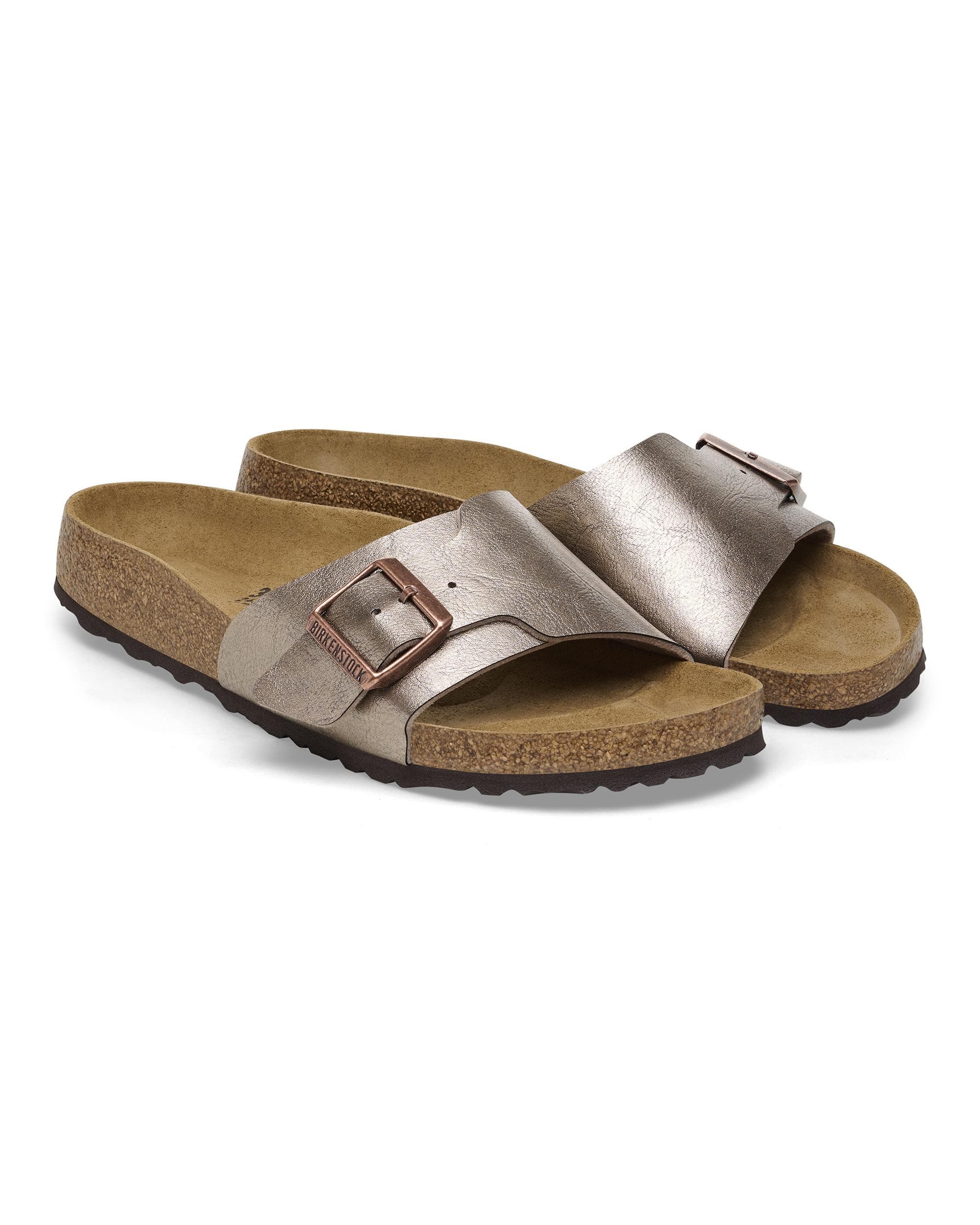 Birkenstock Catalina BS Birko-Flor Womens Sandals - Graceful Taupe - Image 3