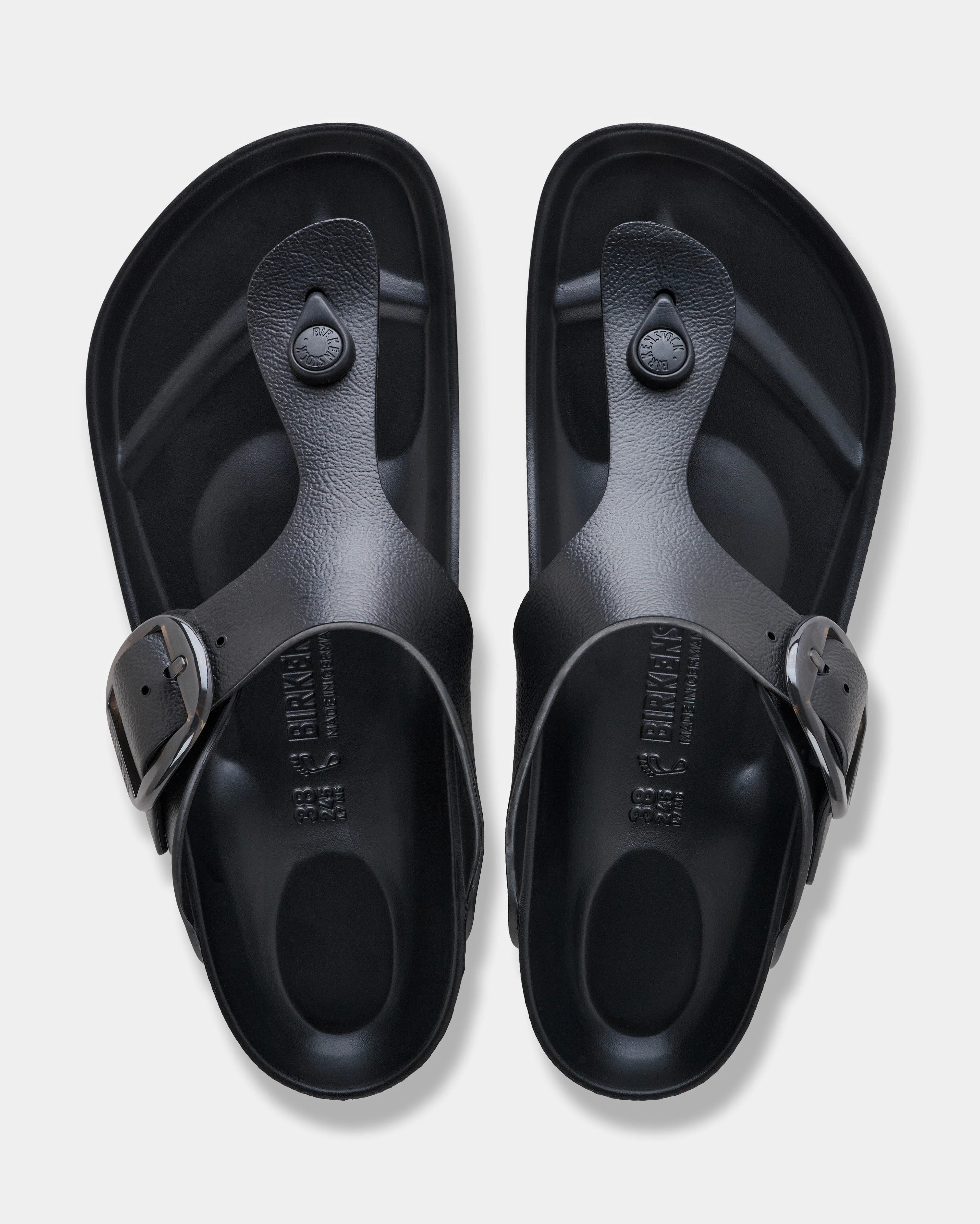 Birkenstock Gizeh Big Buckle EVA Womens Sandals - Black - Image 3