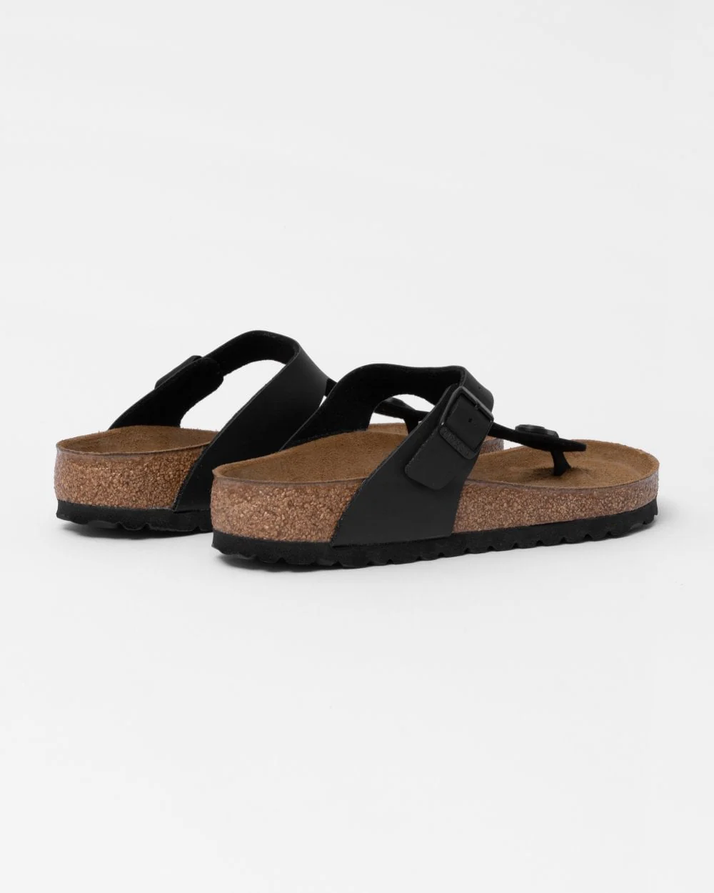 Birkenstock Gizeh Birko-Flor Womens Flip Flop - Black - Image 2