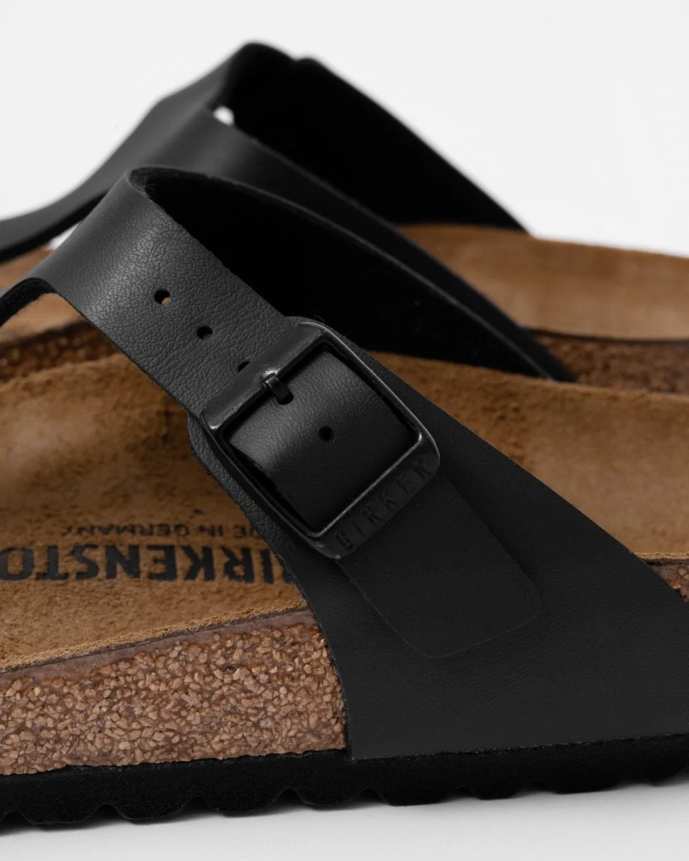 Birkenstock Gizeh Birko-Flor Womens Flip Flop - Black - Image 4
