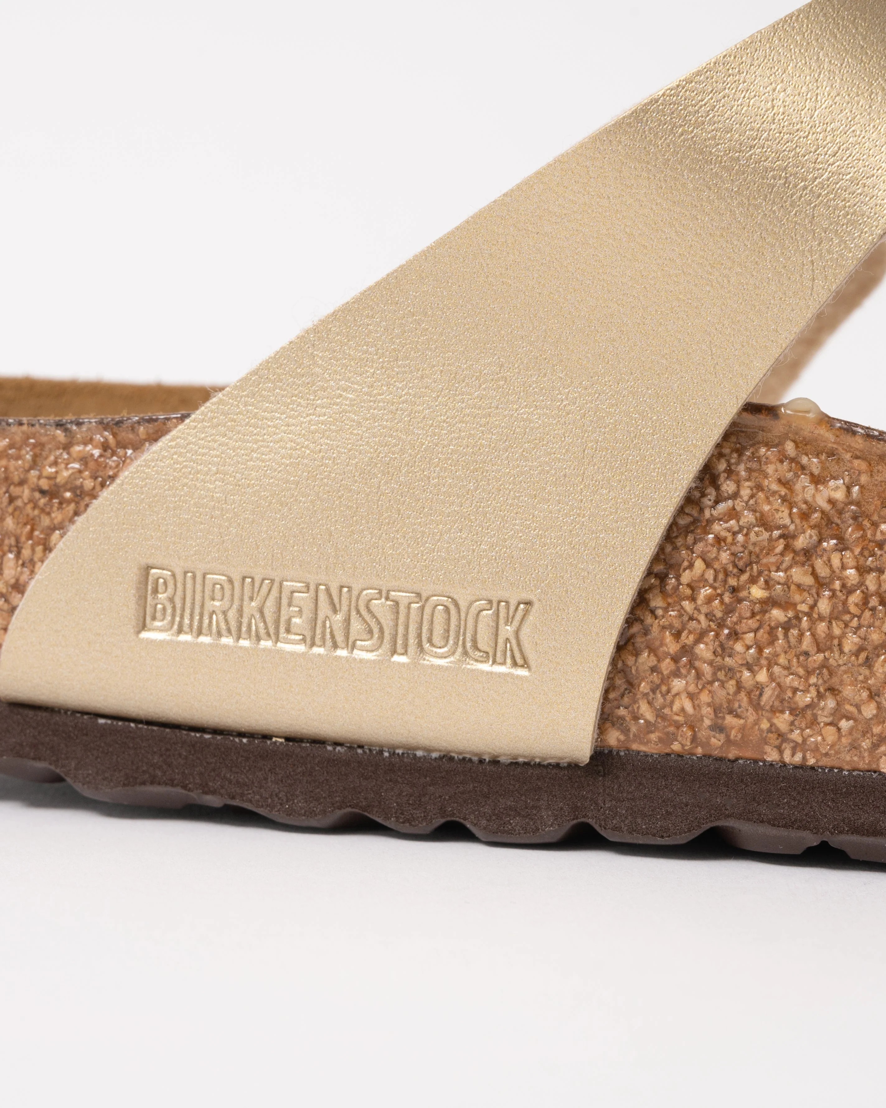 Birkenstock Gizeh Birko-Flor Womens Flip Flop - Gold - Image 4