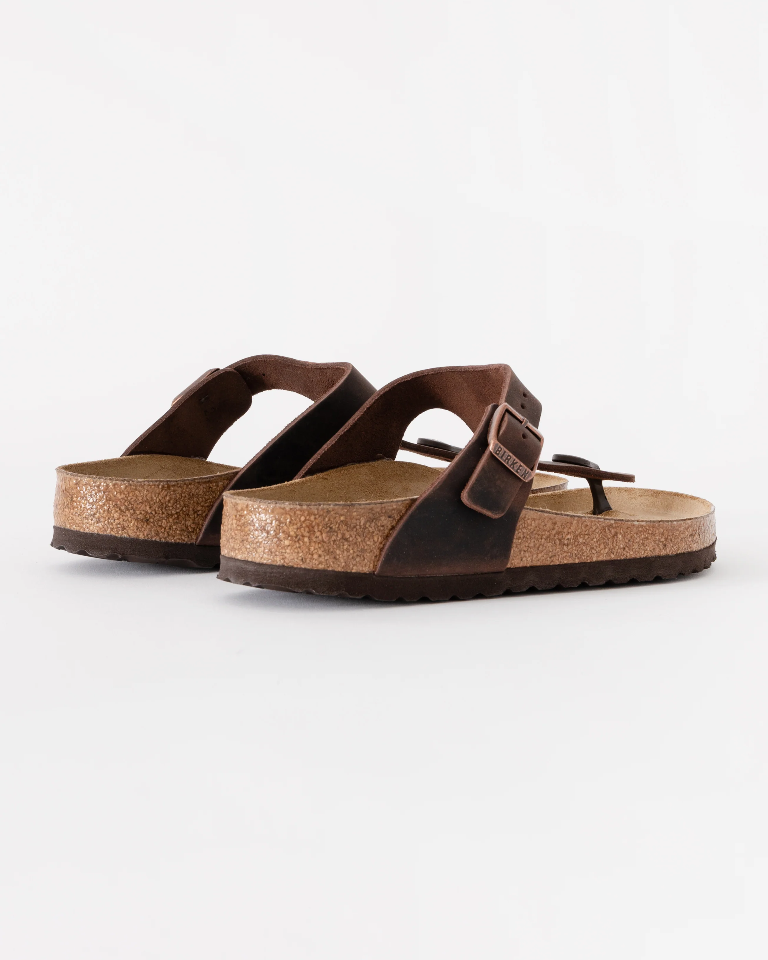 Birkenstock Gizeh Natural Oiled Leather Womens Sandals - Habana - Image 3