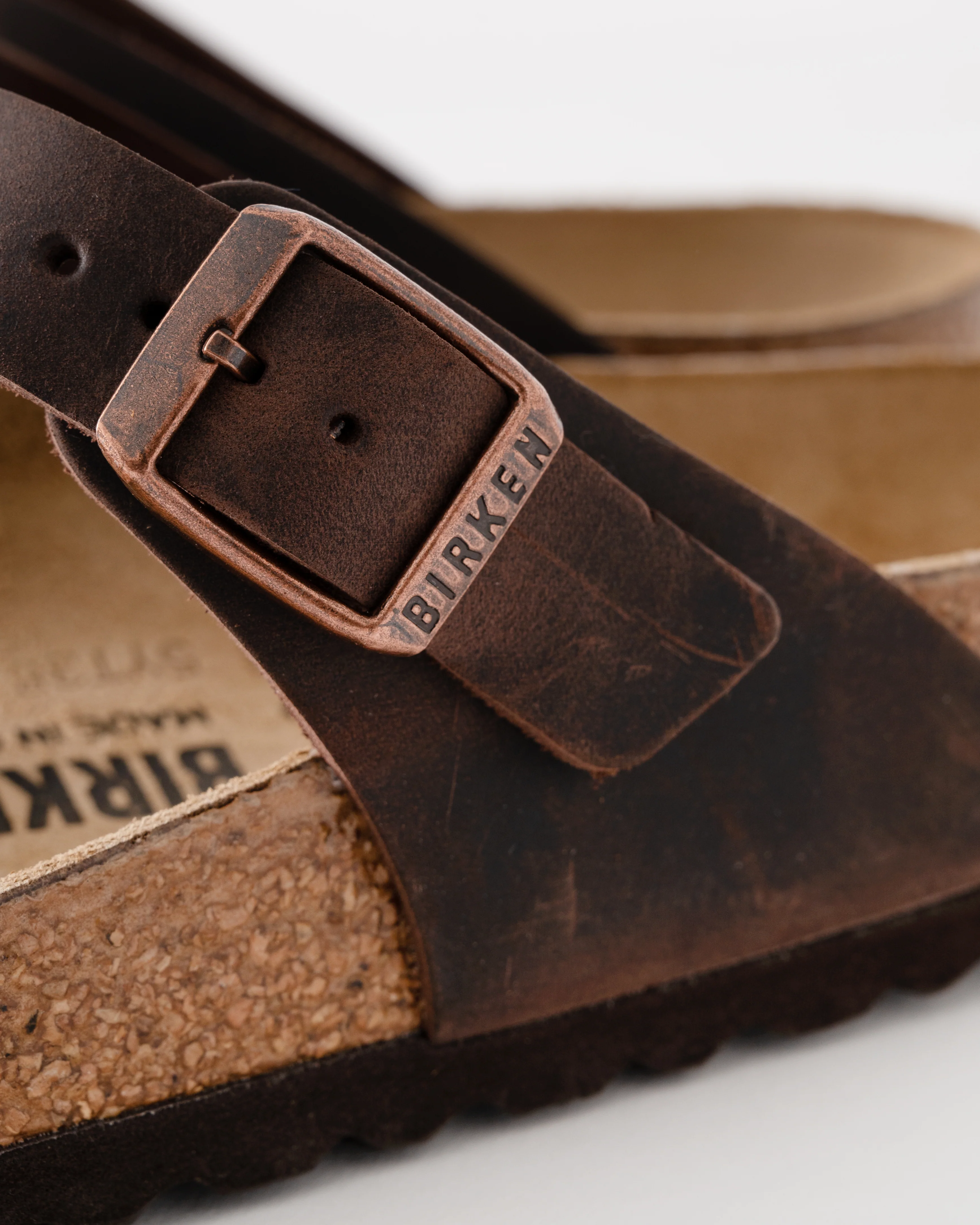 Birkenstock Gizeh Natural Oiled Leather Womens Sandals - Habana - Image 6