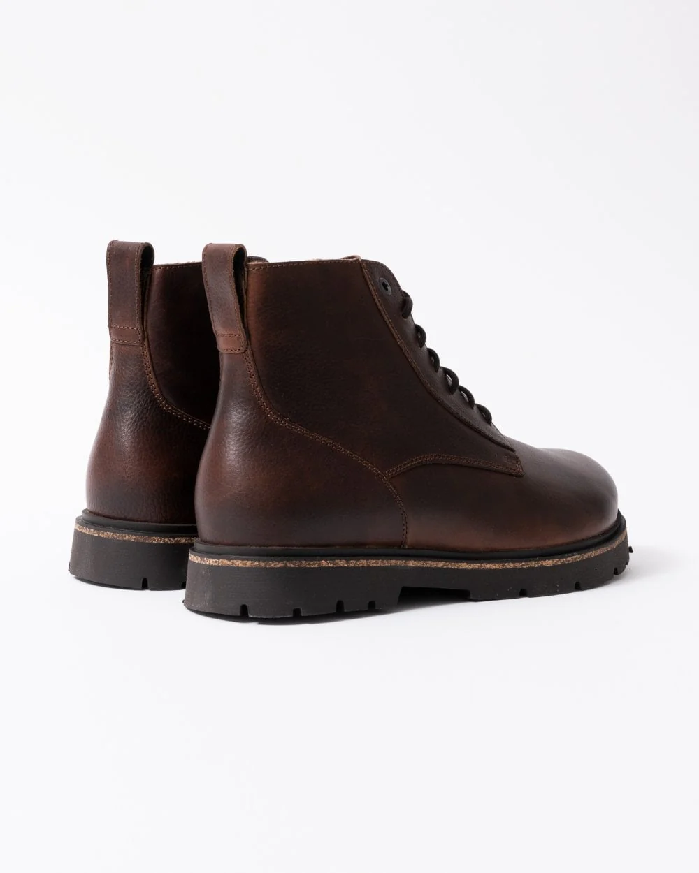 Birkenstock Highwood Lace Mid Natural Leather Mens Boots - Image 2