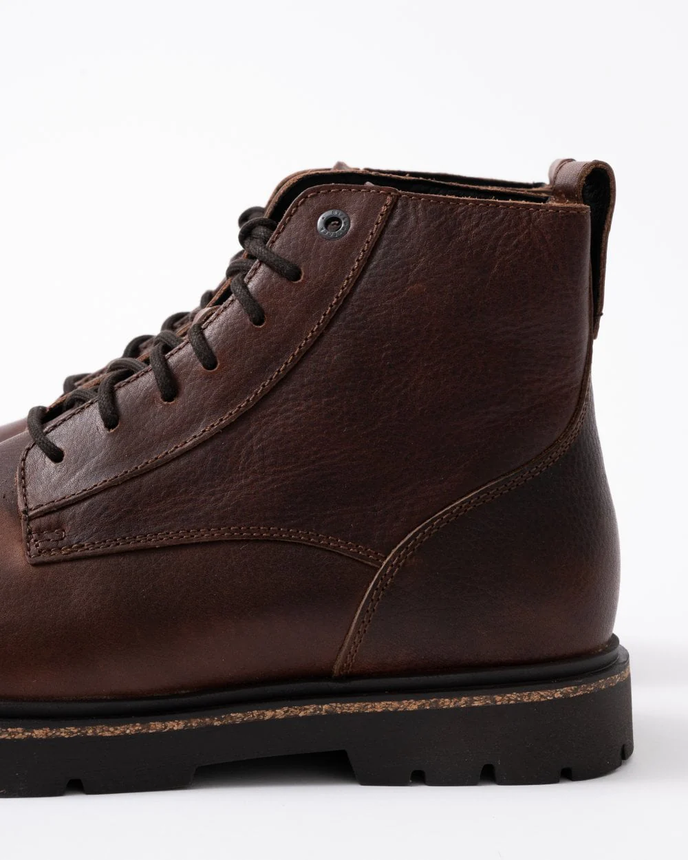 Birkenstock Highwood Lace Mid Natural Leather Mens Boots - Image 4
