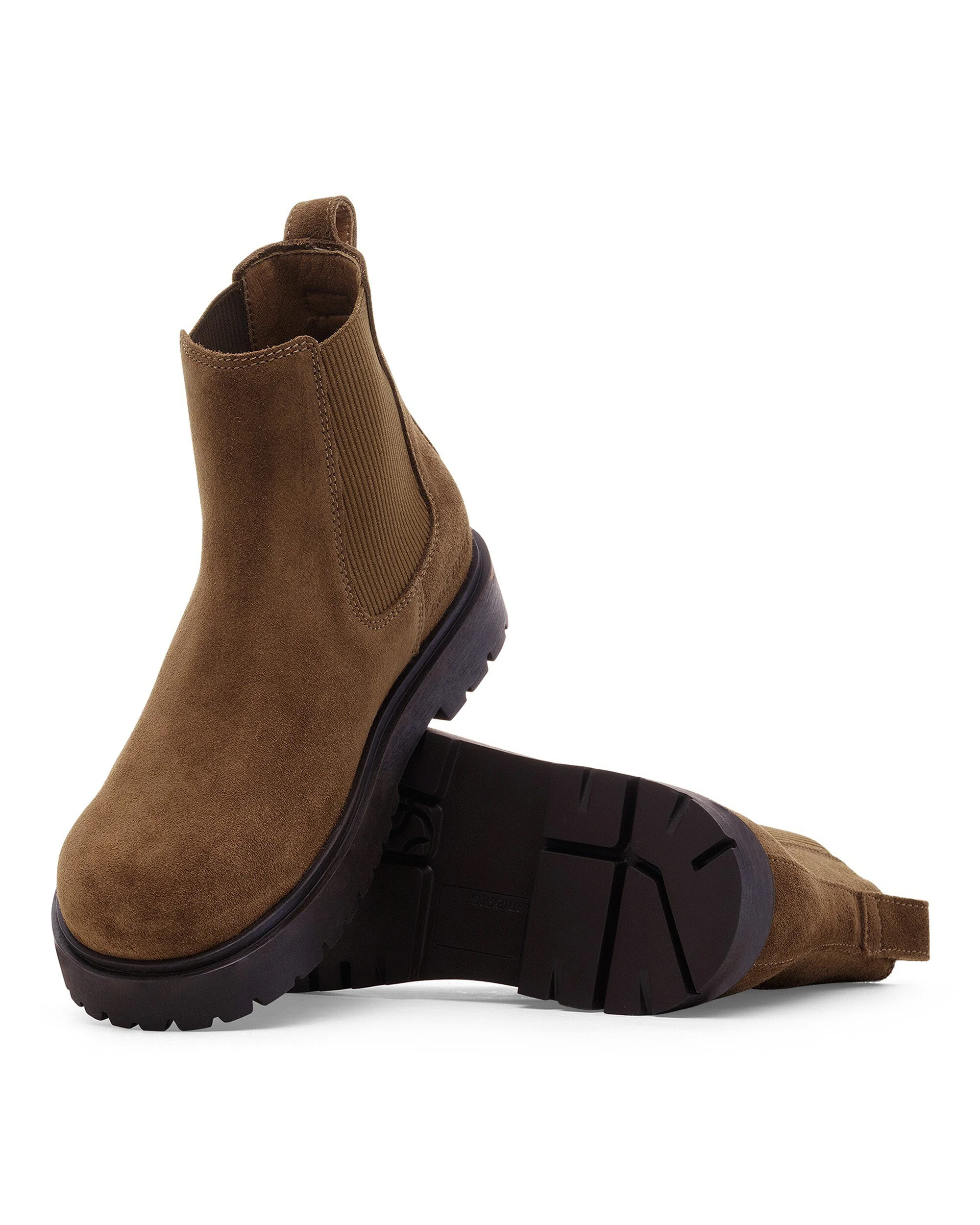 Birkenstock Highwood Slip On Mid Womens Suede Boots - Dark Tea - Image 5