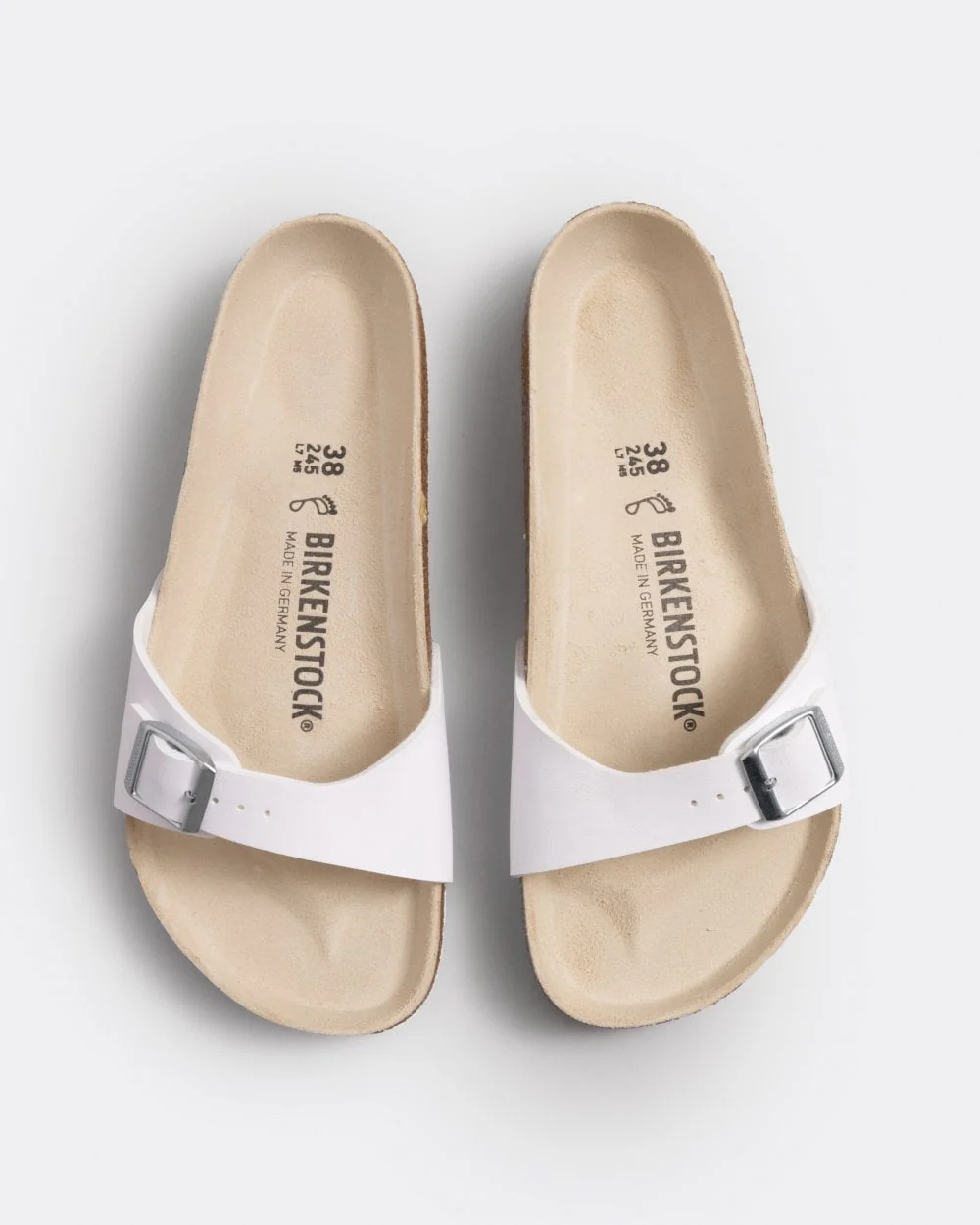 Birkenstock Madrid BF Womens Sandals - White - Image 4