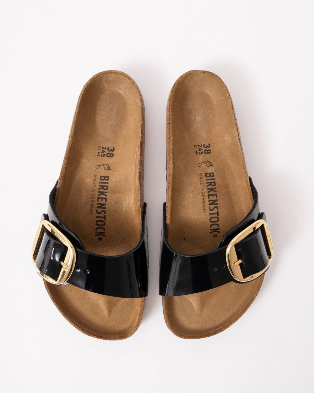 Birkenstock Madrid Big Buckle Birko-Flor Patent Womens Sandals - Image 2