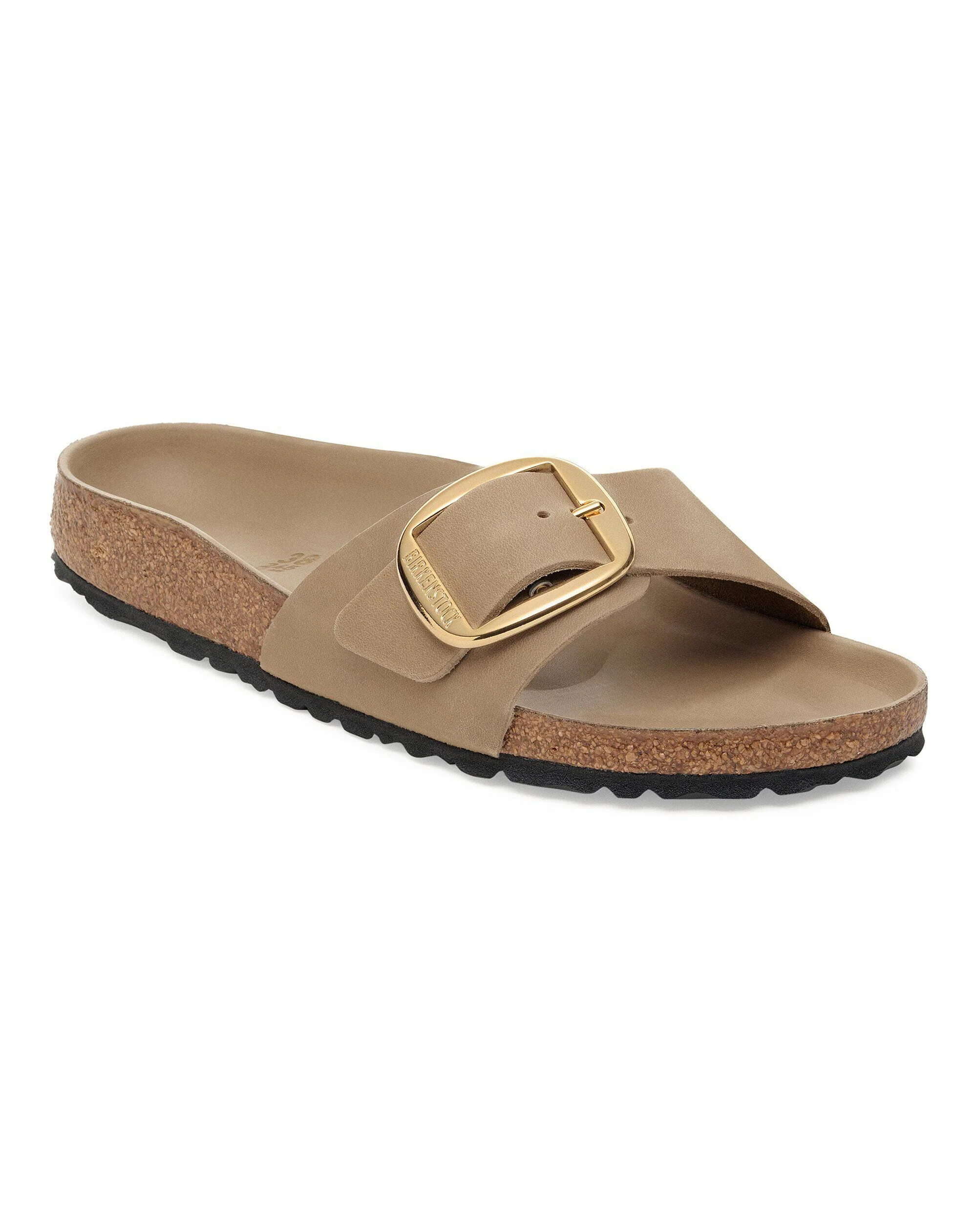 Birkenstock Madrid Big Buckle Oiled Leather Womens Sandals - Tobacco Brown - Image 2
