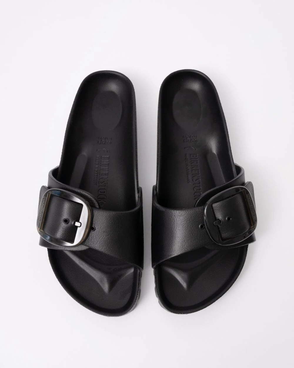 Birkenstock Madrid Big Buckle Womens EVA Sandals - Black - Image 2
