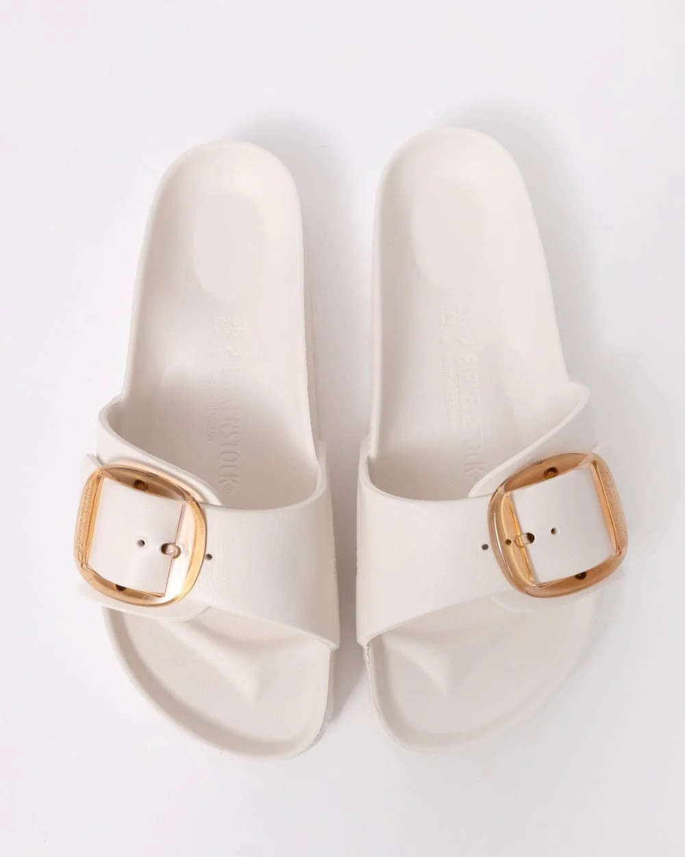 Birkenstock Madrid Big Buckle Womens EVA Sandals - Eggshell - Image 6