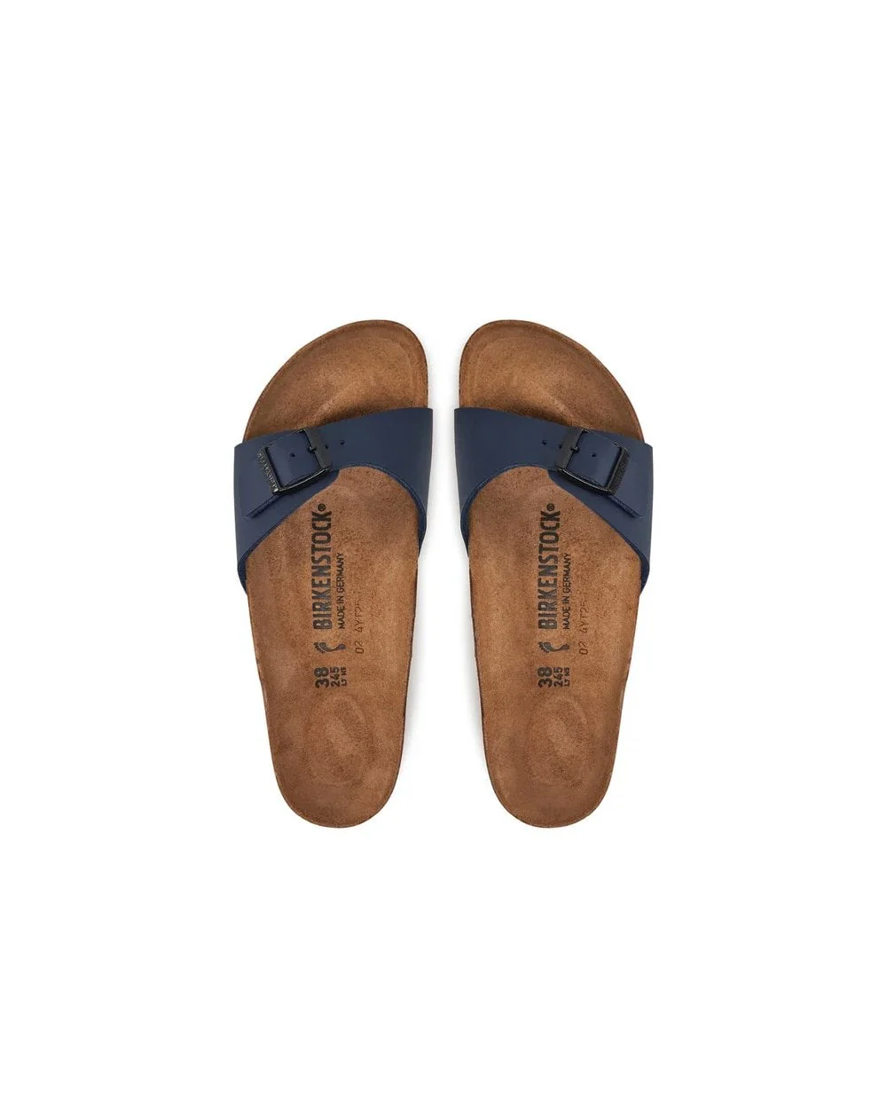 Birkenstock Madrid BS Birko-Flor Womens Sandals - Dark Blue - Image 5