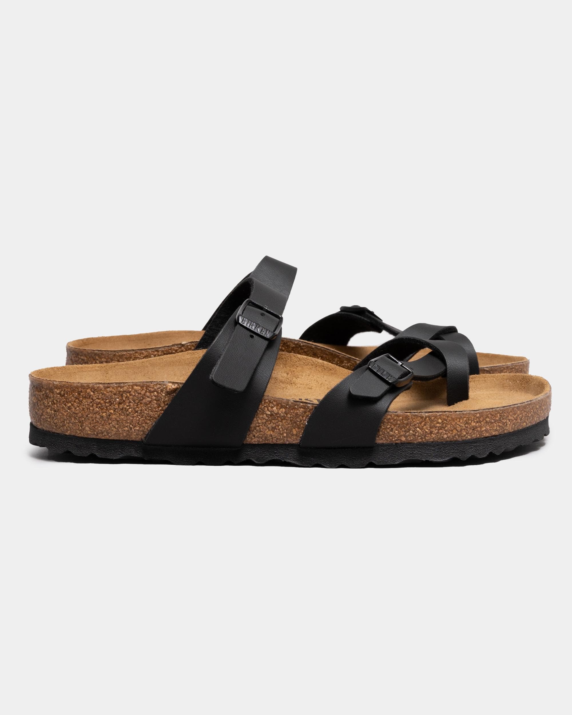 Birkenstock Mayari Birko Flor Womens Sandals - Black - Image 5