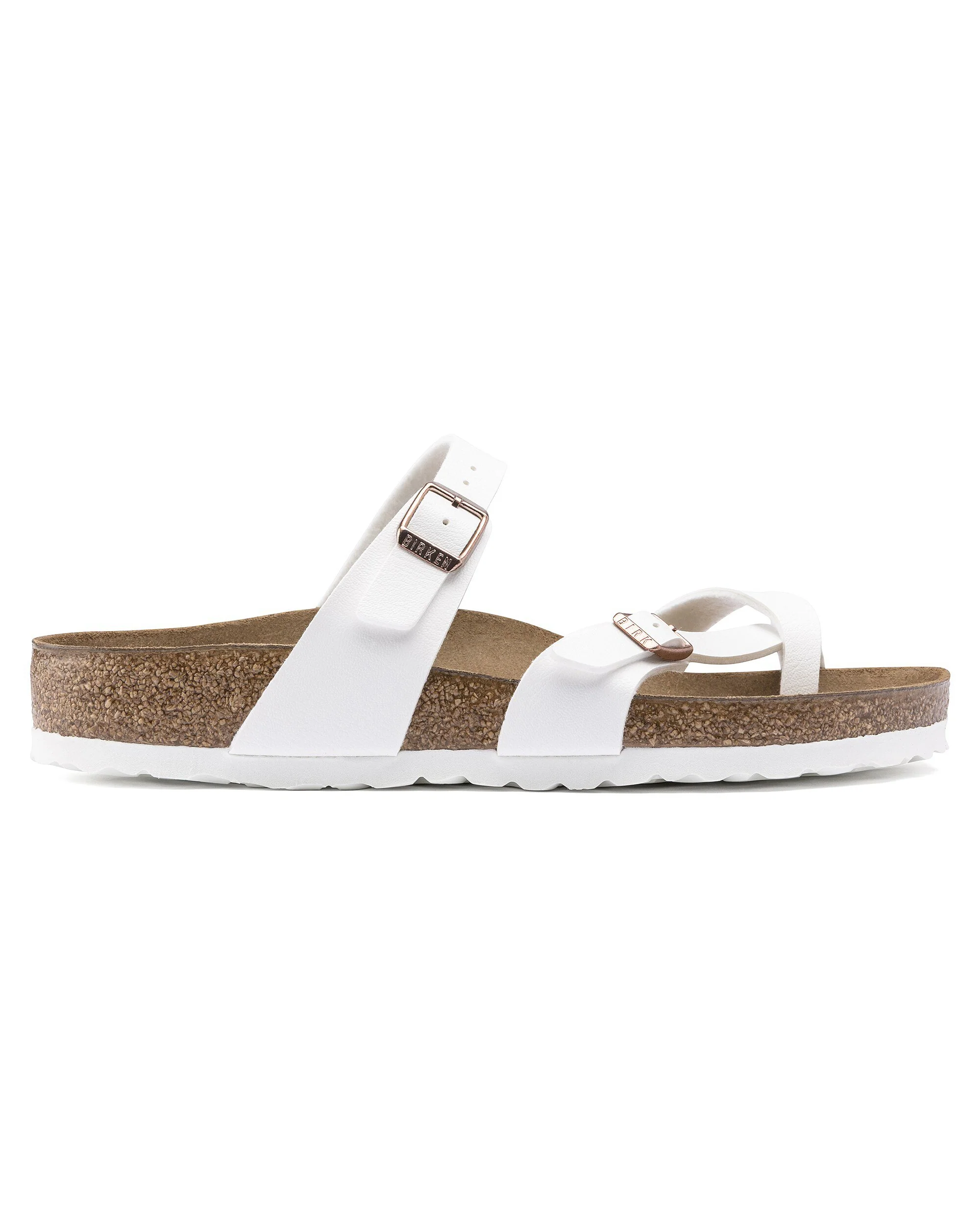 Birkenstock Mayari Birko Flor Womens Sandals - White - Image 5