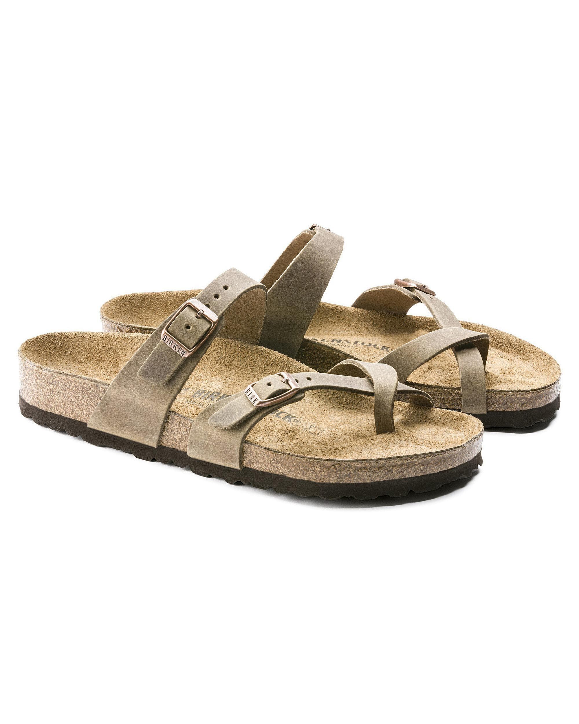 Birkenstock Mayari Oiled Nubuck Womens Sandals - Tobacco Brown - Image 2