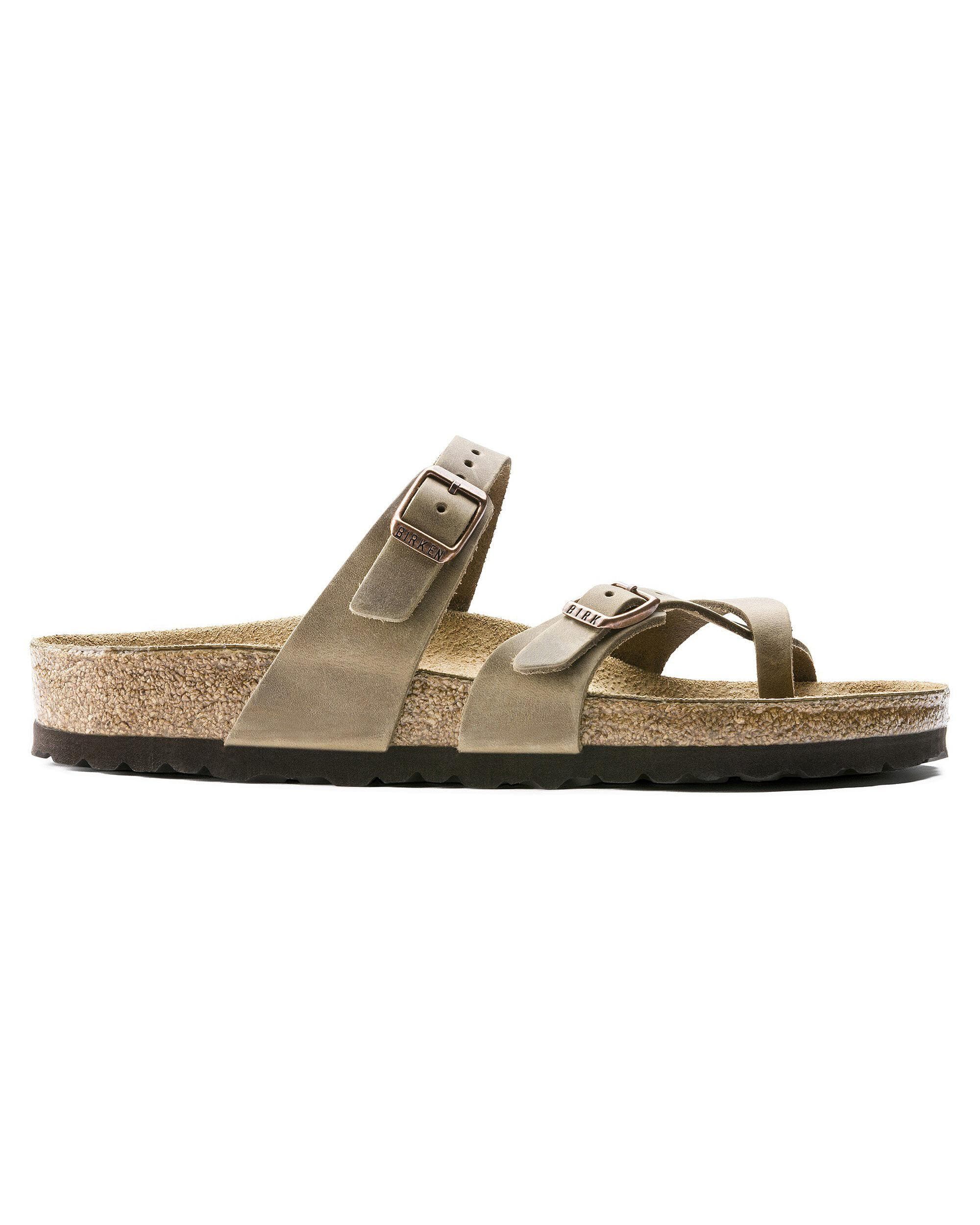 Birkenstock Mayari Oiled Nubuck Womens Sandals - Tobacco Brown - Image 3