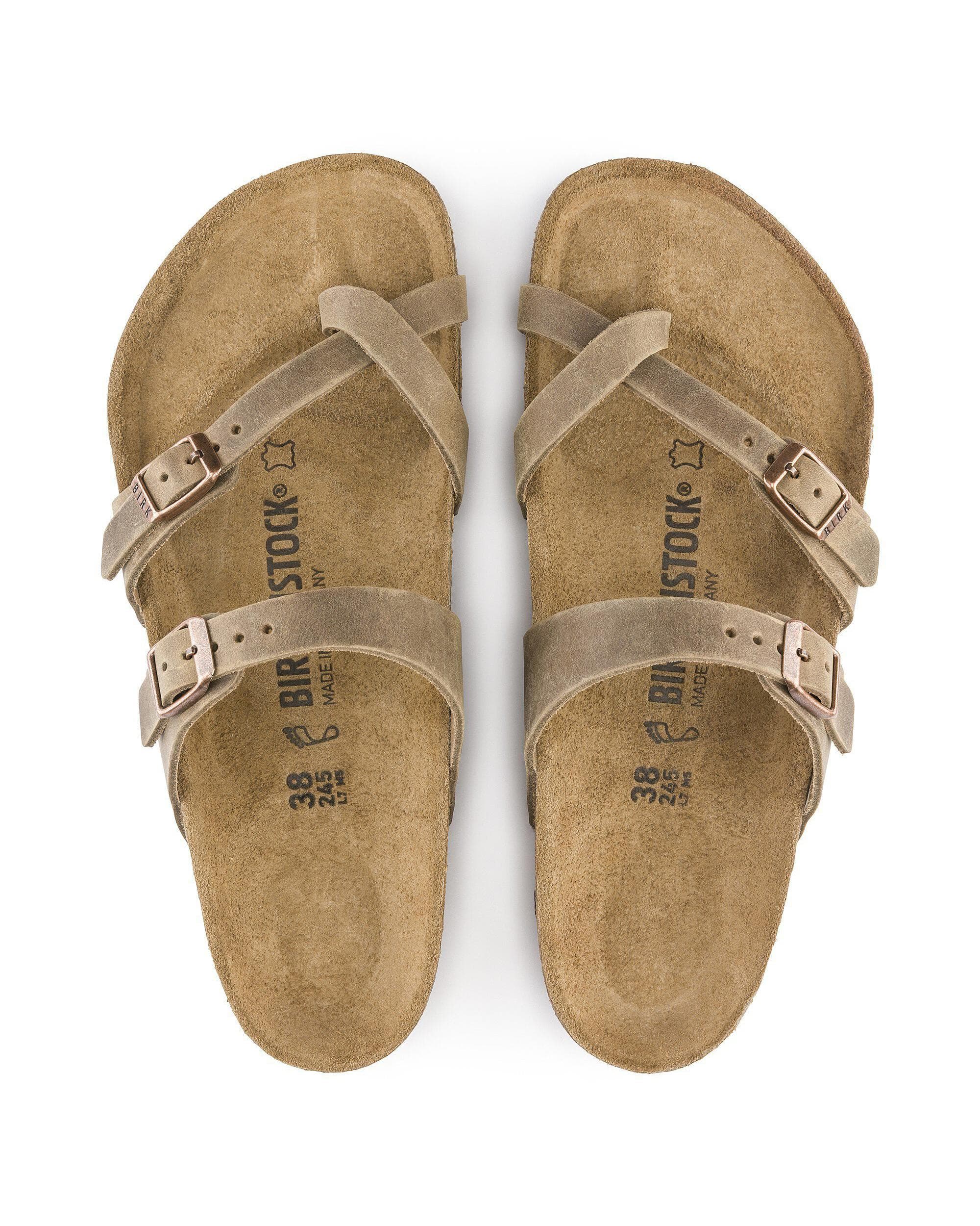 Birkenstock Mayari Oiled Nubuck Womens Sandals - Tobacco Brown - Image 5