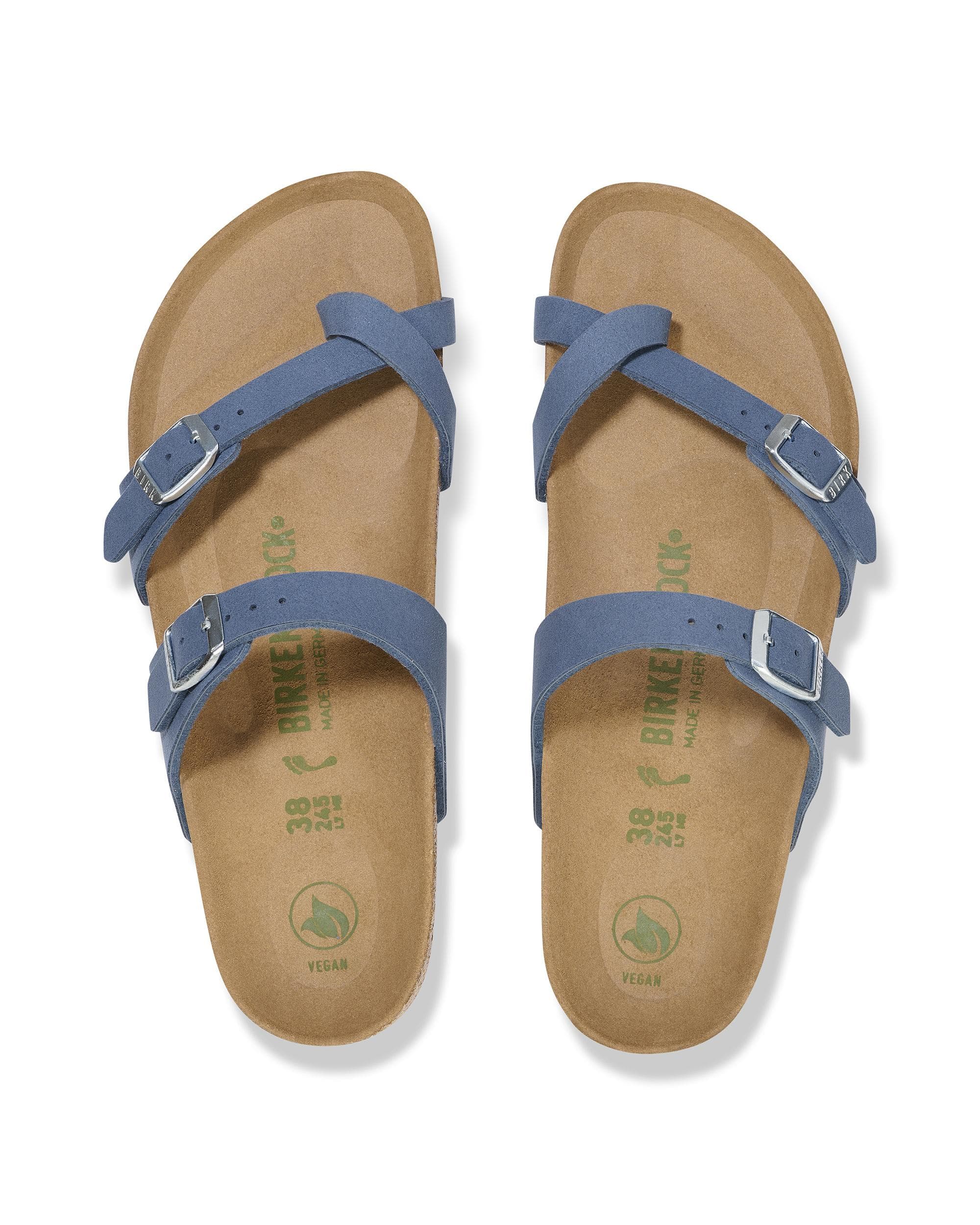 Birkenstock Mayari Soft Vegan Synthetic Womens Sandals - Elemental Blue - Image 3