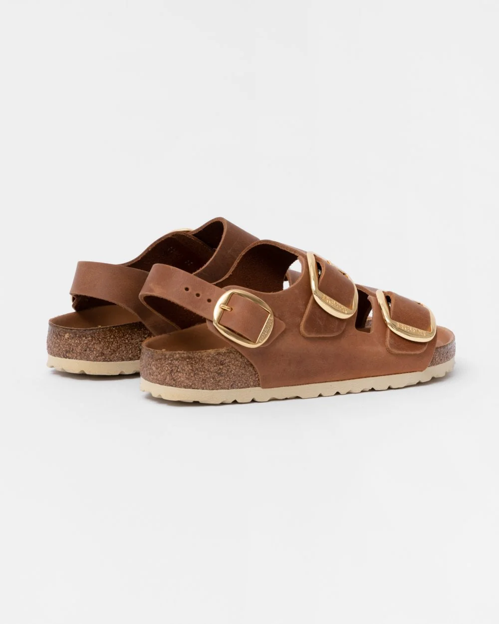 Birkenstock Milano Big Buckle Womens Oiled Leather Sandals - Image 2