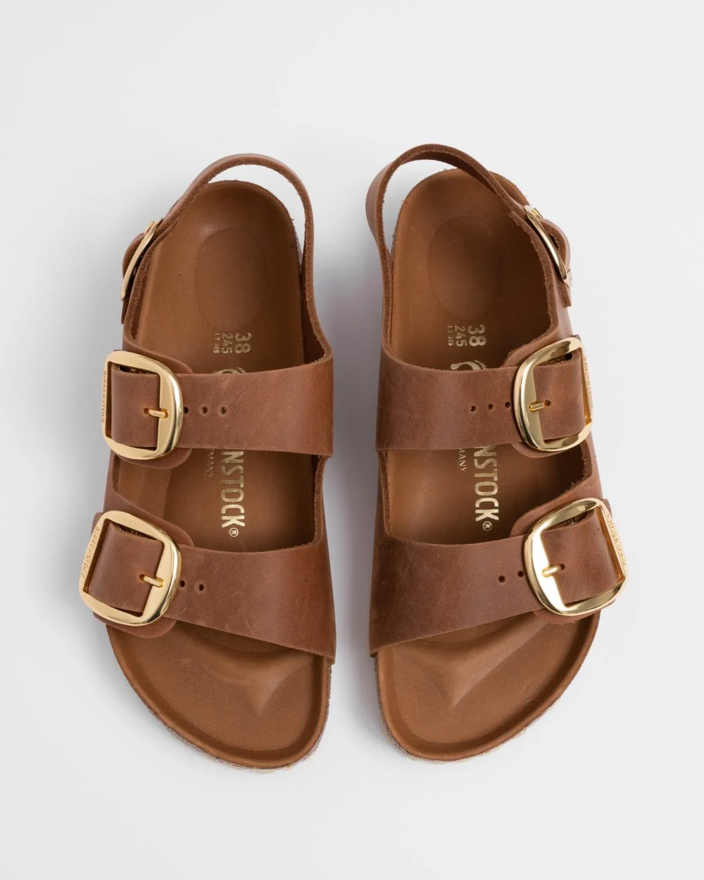 Birkenstock Milano Big Buckle Womens Oiled Leather Sandals - Image 4