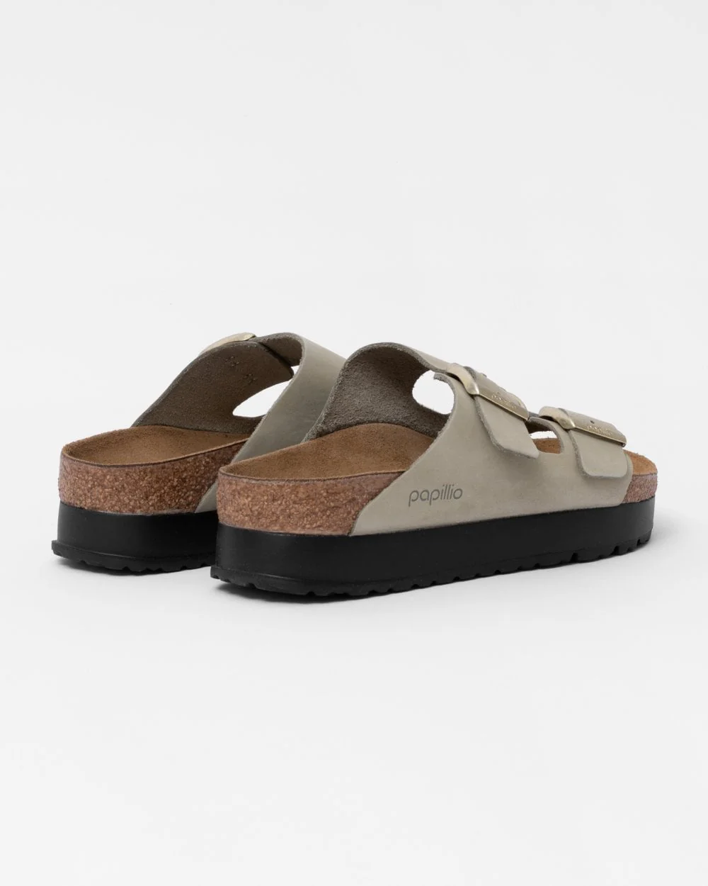 Birkenstock Papillio Arizona Flex Platform Womens Nubuck Leather Sandals - Image 2