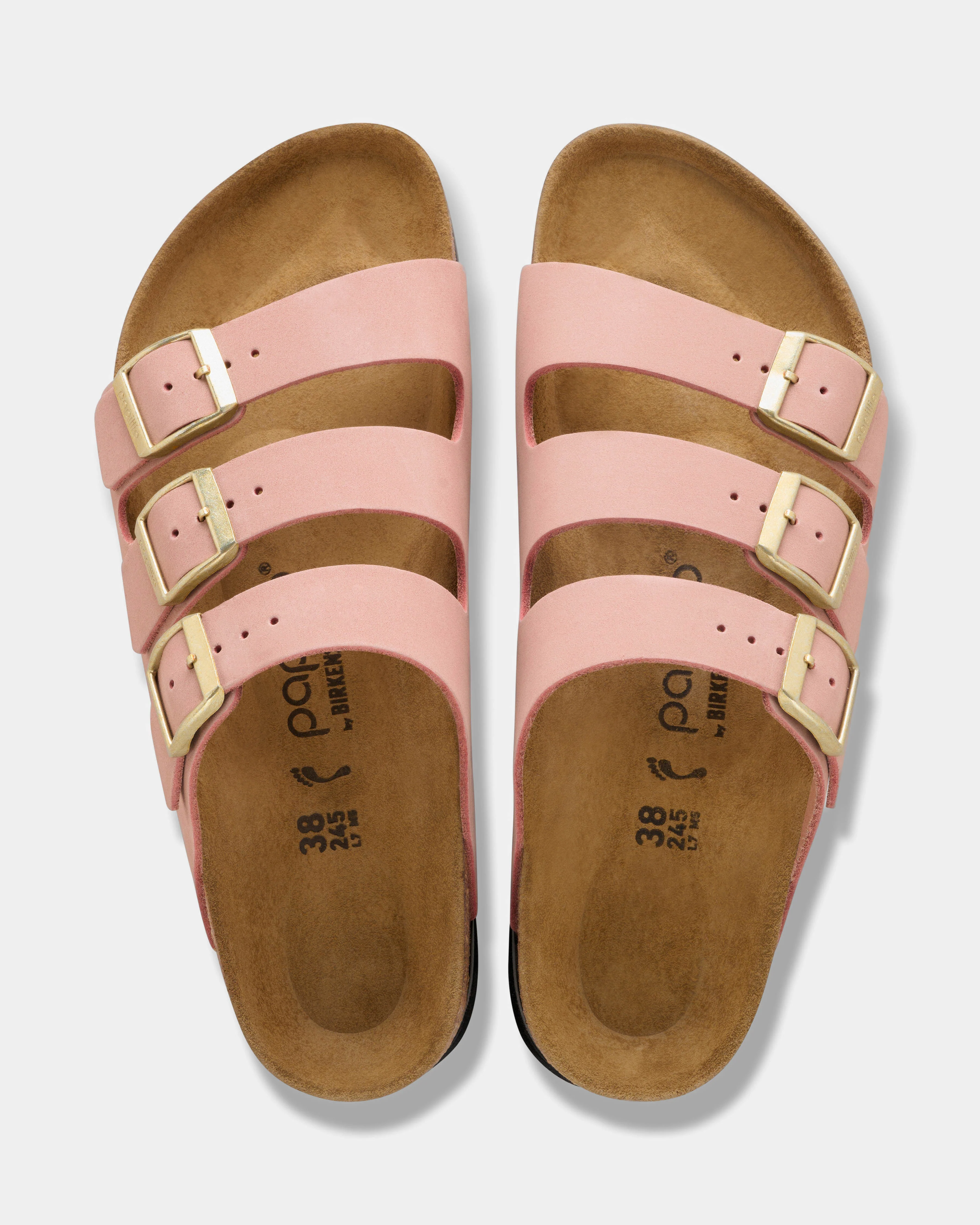 Birkenstock Papillio Florida III Flex Womens Nubuck Platform Sandals - Pink Clay - Image 3