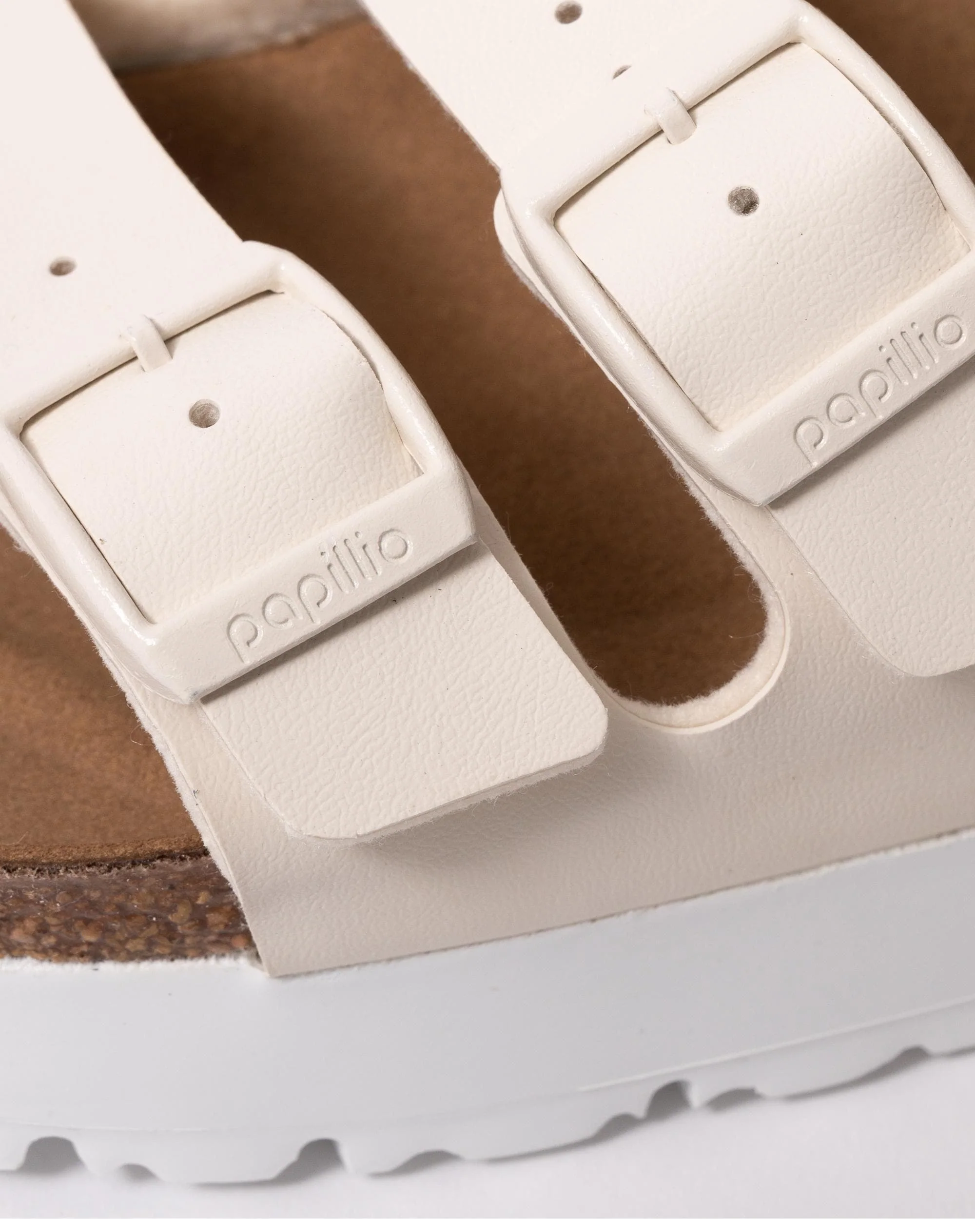 Birkenstock Papillio Florida III Womens Vegan Platform Sandals - Eggshell - Image 5