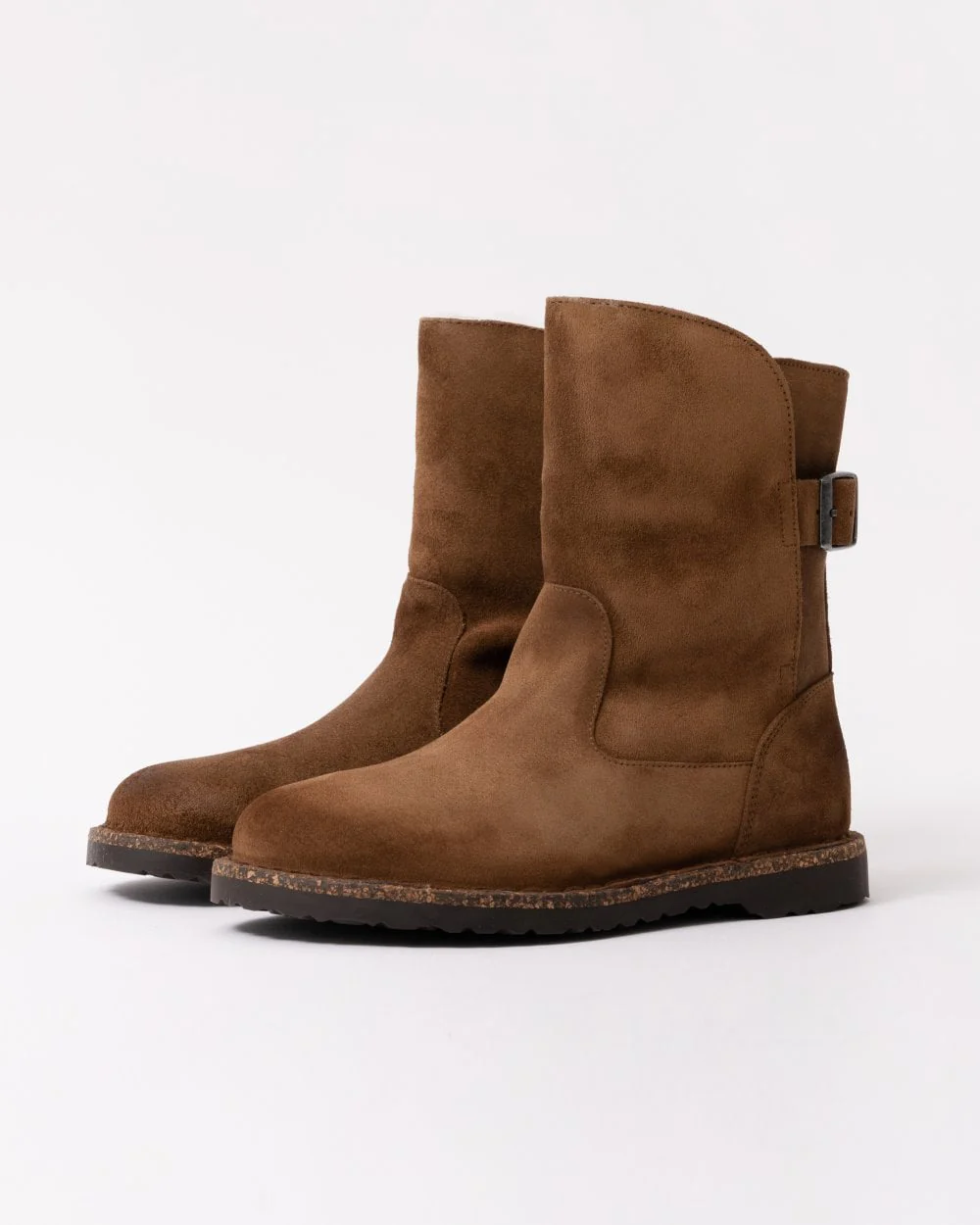 Birkenstock Uppsala Shearling Suede Leather Womens Boots