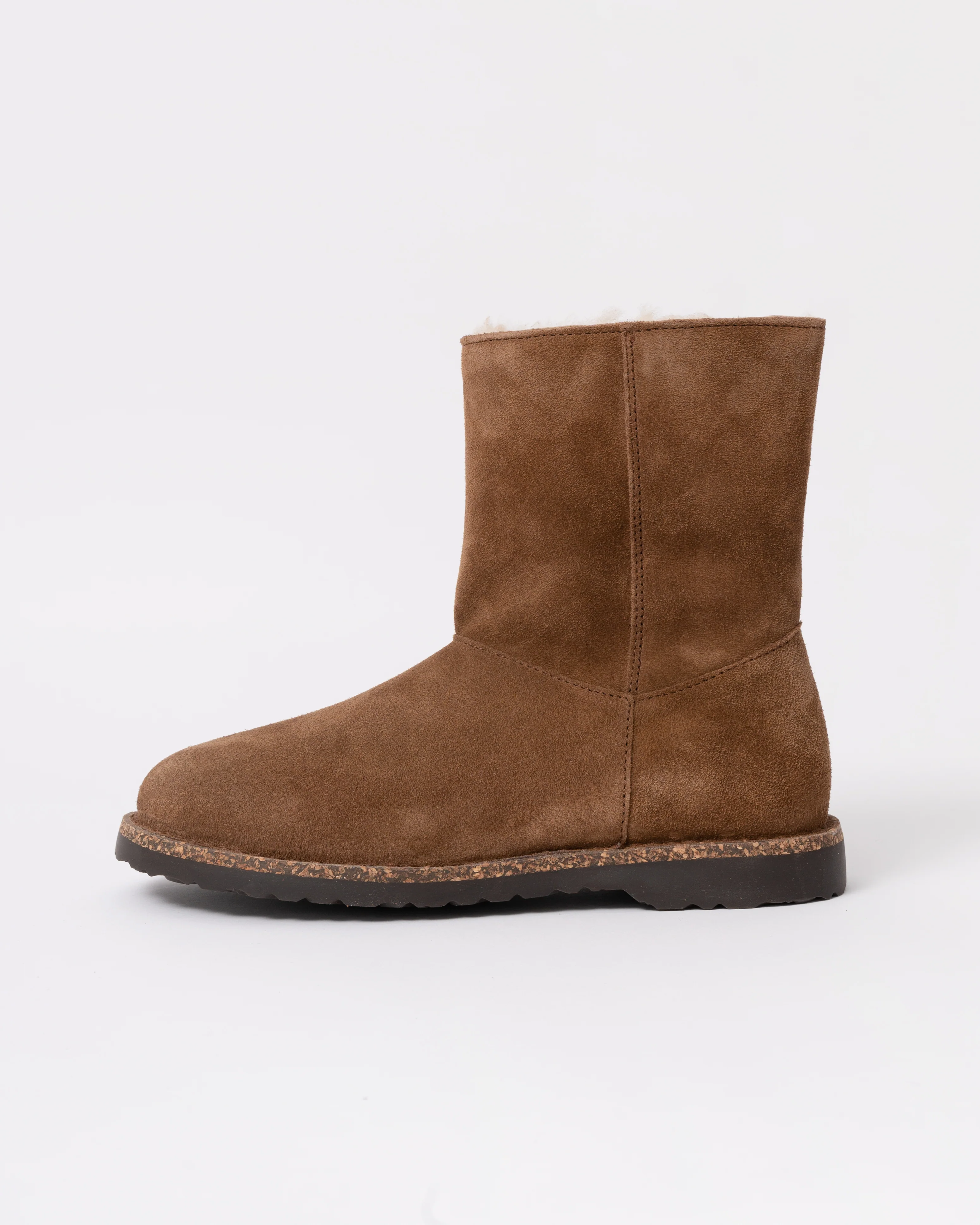 Birkenstock Uppsala Zip Shearling Suede Boots - Dark Tea - Image 2