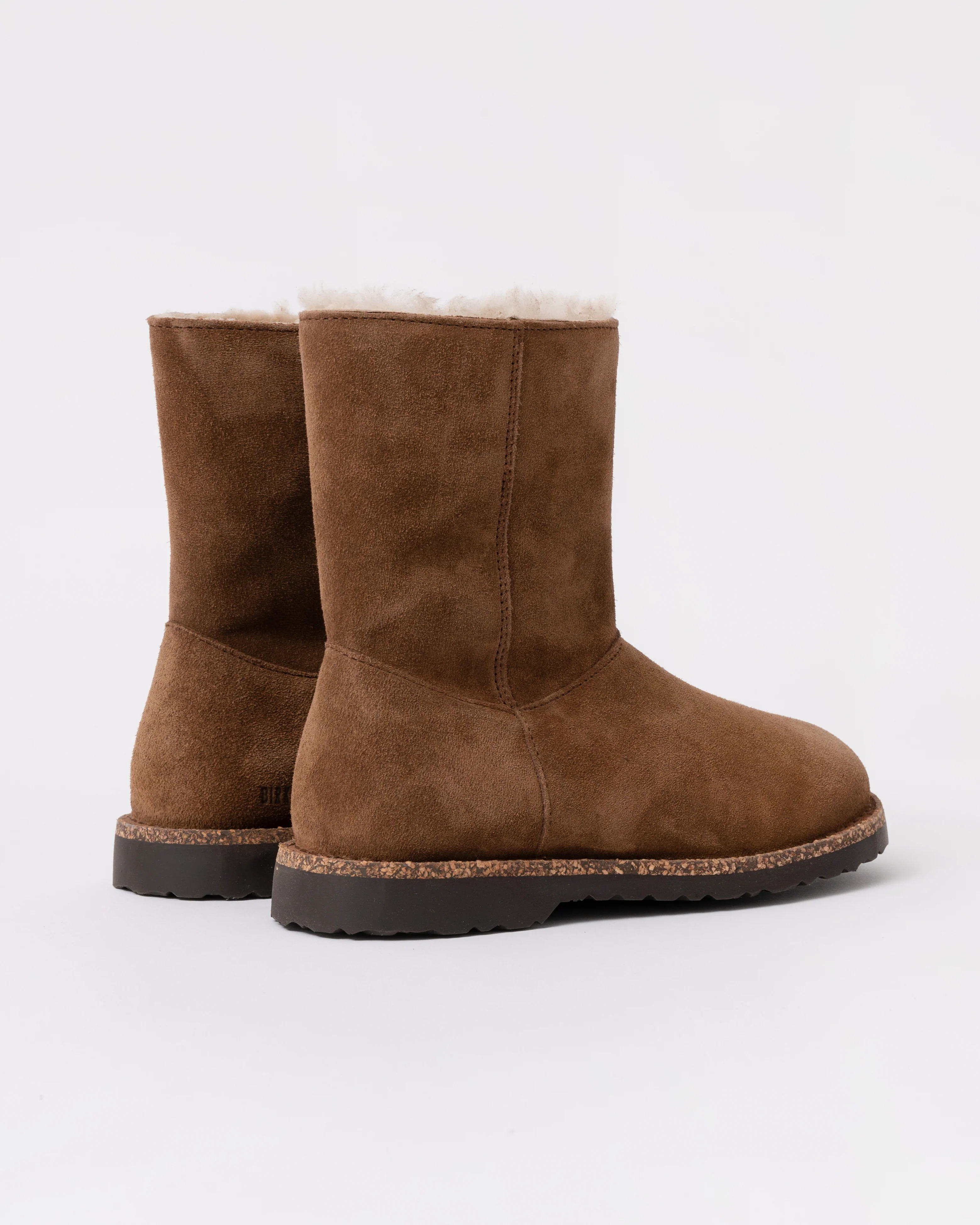 Birkenstock Uppsala Zip Shearling Suede Boots - Dark Tea - Image 3