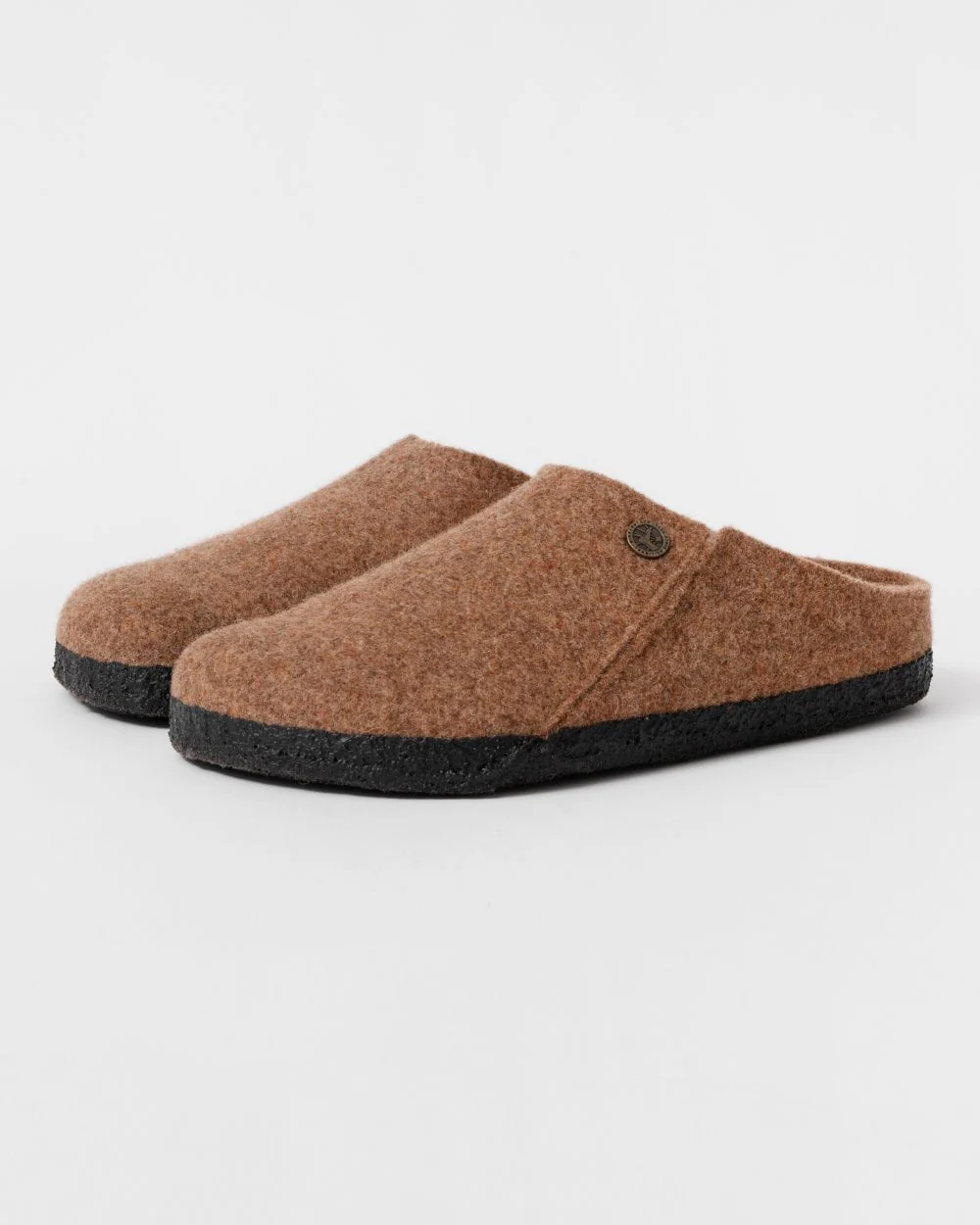 Birkenstock Zermatt Rivet Wool Felt Unisex Clogs - Toffee Melange