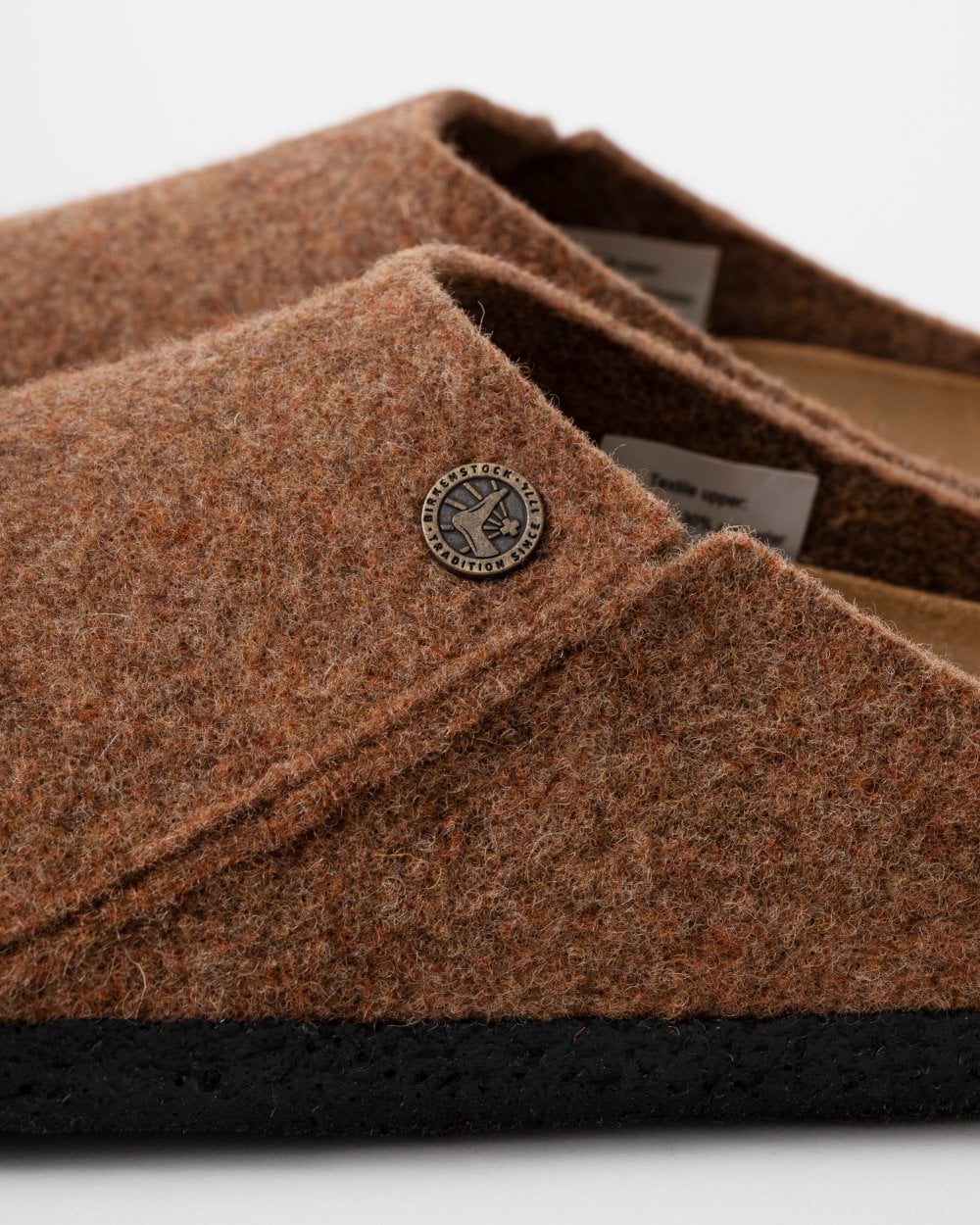 Birkenstock Zermatt Rivet Wool Felt Unisex Clogs - Toffee Melange - Image 3