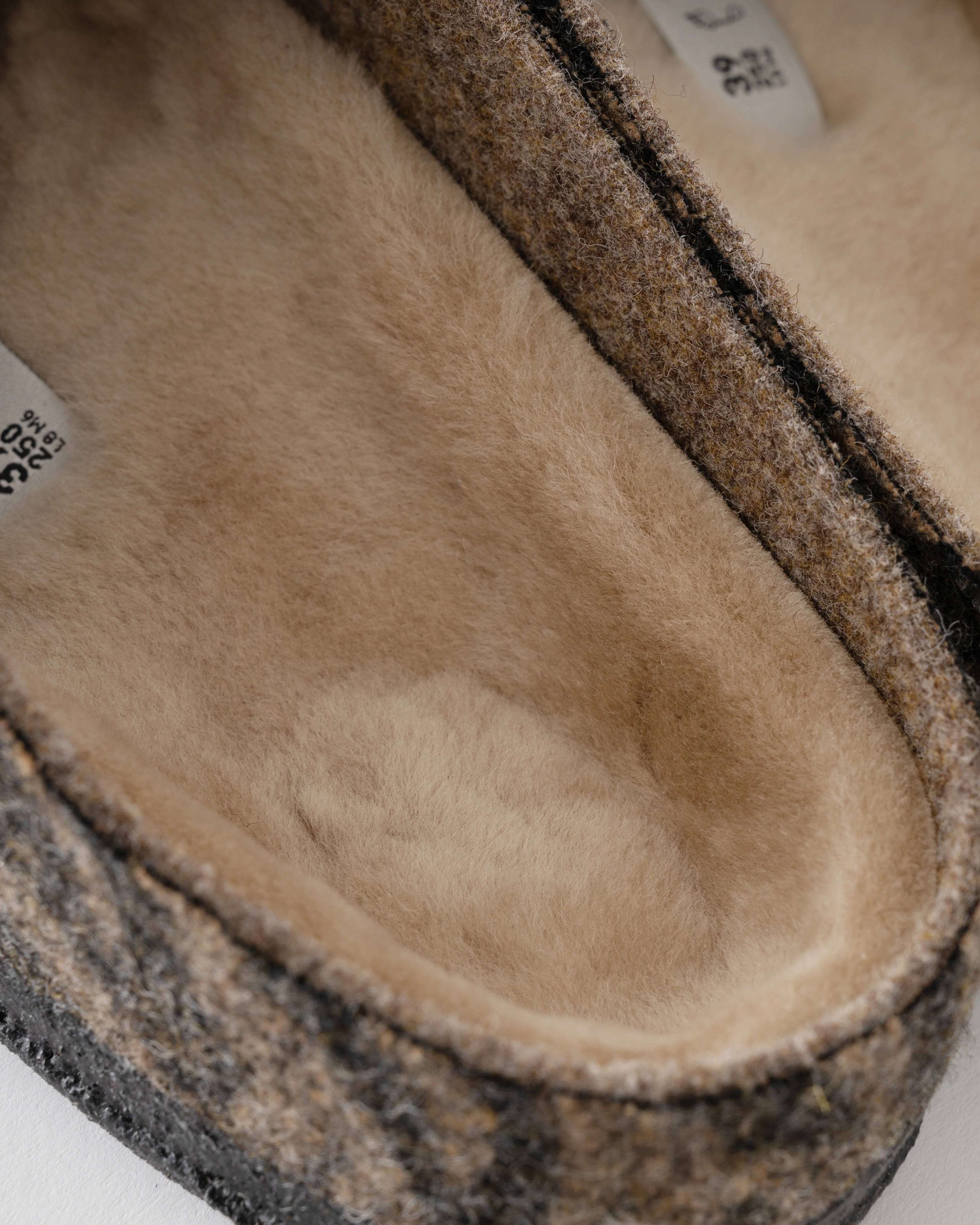 Birkenstock Zermatt Shearling FE Patterned Womens Clogs - Zebra Toffee Melange - Image 6