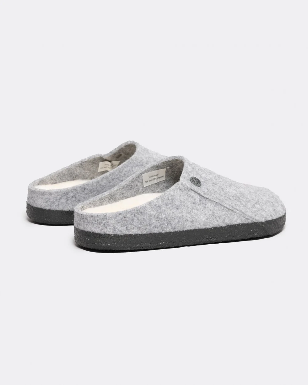 Birkenstock Zermatt Shearling FE Womens Clogs - Light Grey - Image 3