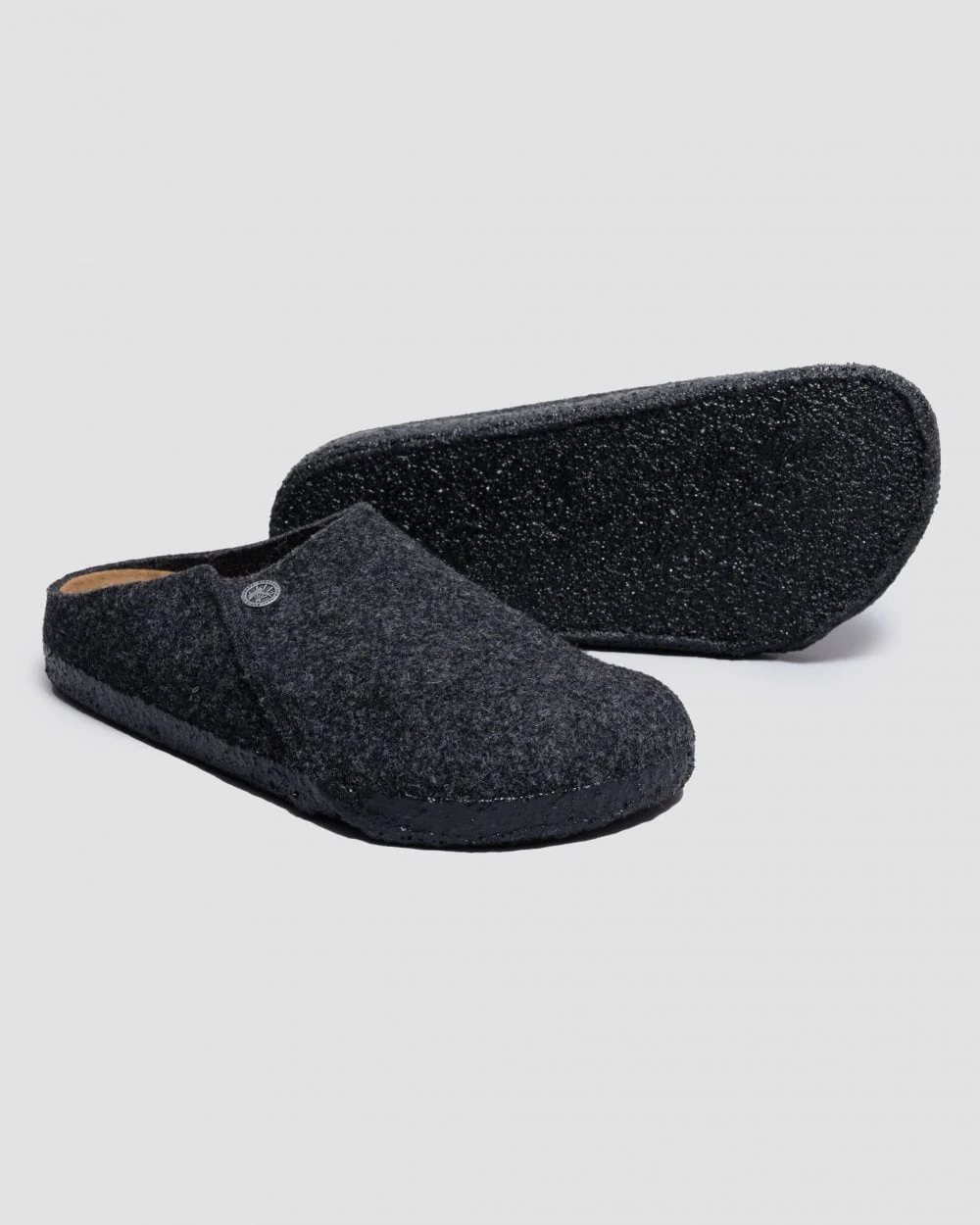 Birkenstock Zermatt Standard Wool Felt Unisex Clogs - Anthracite - Image 5