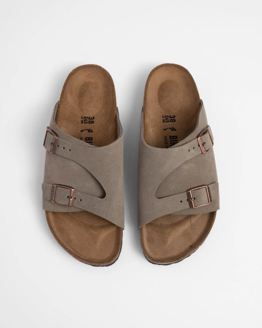 Birkenstock Zürich Womens Suede Sandals - Image 2