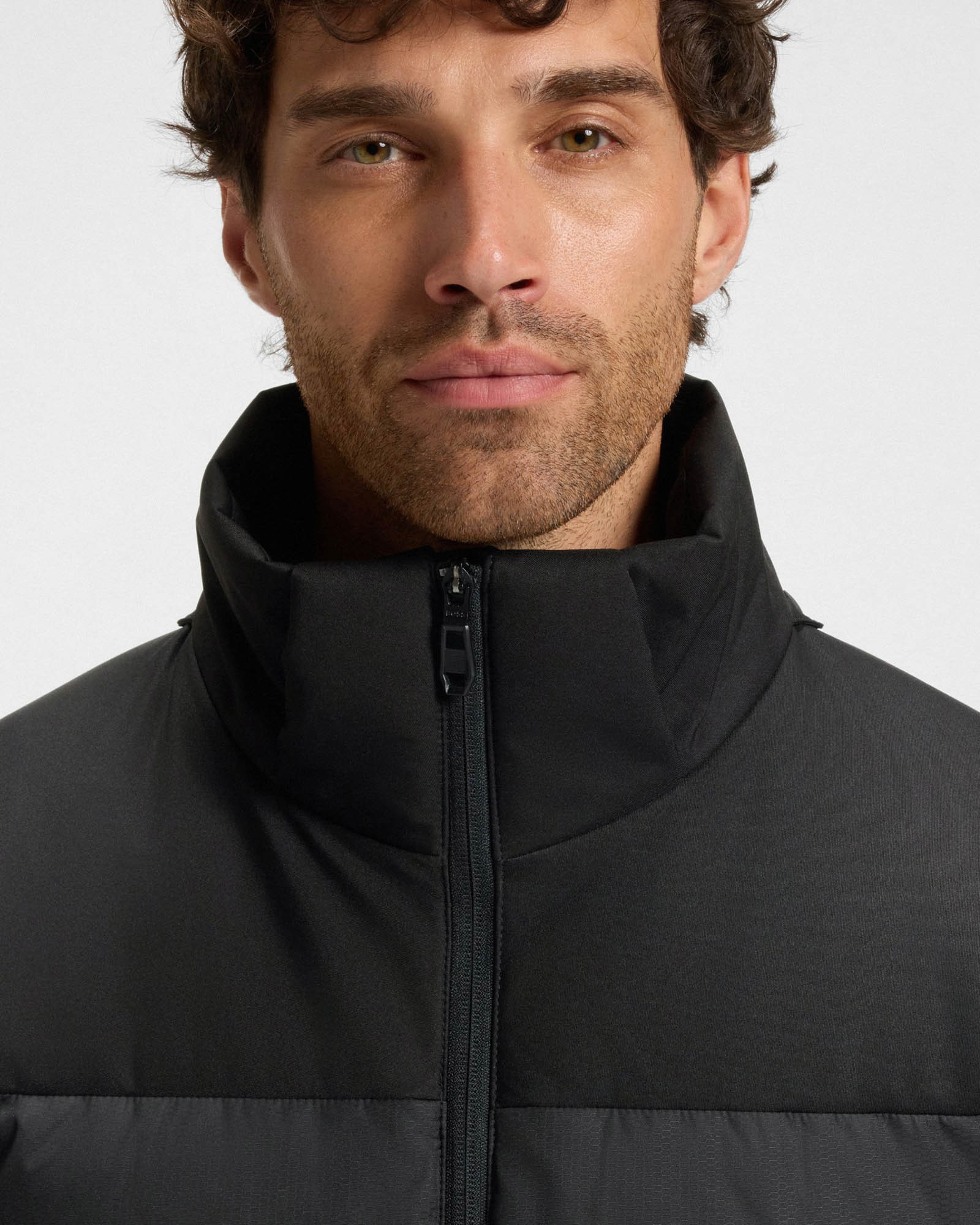 BOSS Green Block-X Mens Water-Repellent Down Jacket with Detachable Hood - Black 001 - Image 3