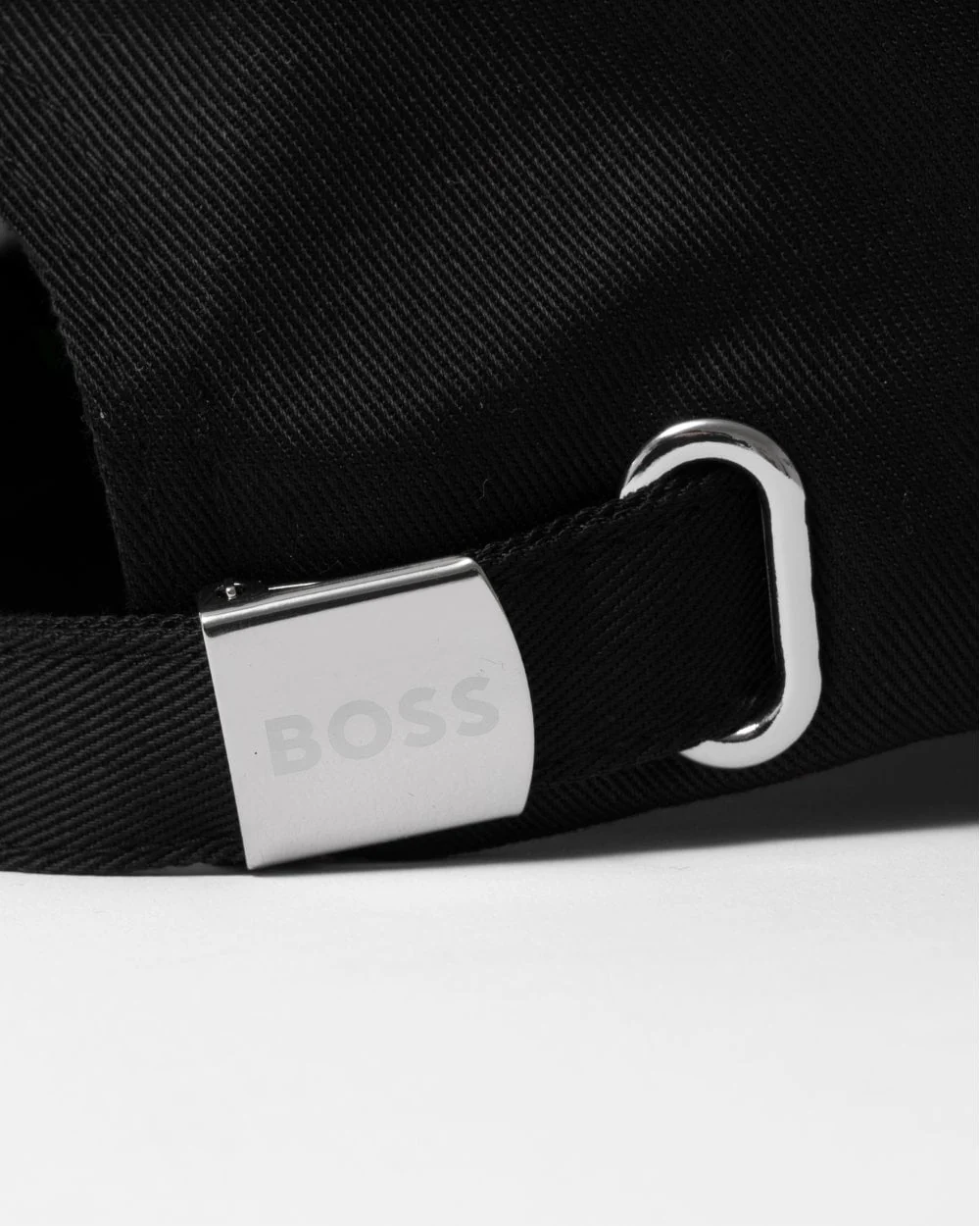 BOSS Green Bold Mens Logo-Print Cap In Cotton Twill - Black 002 - Image 4