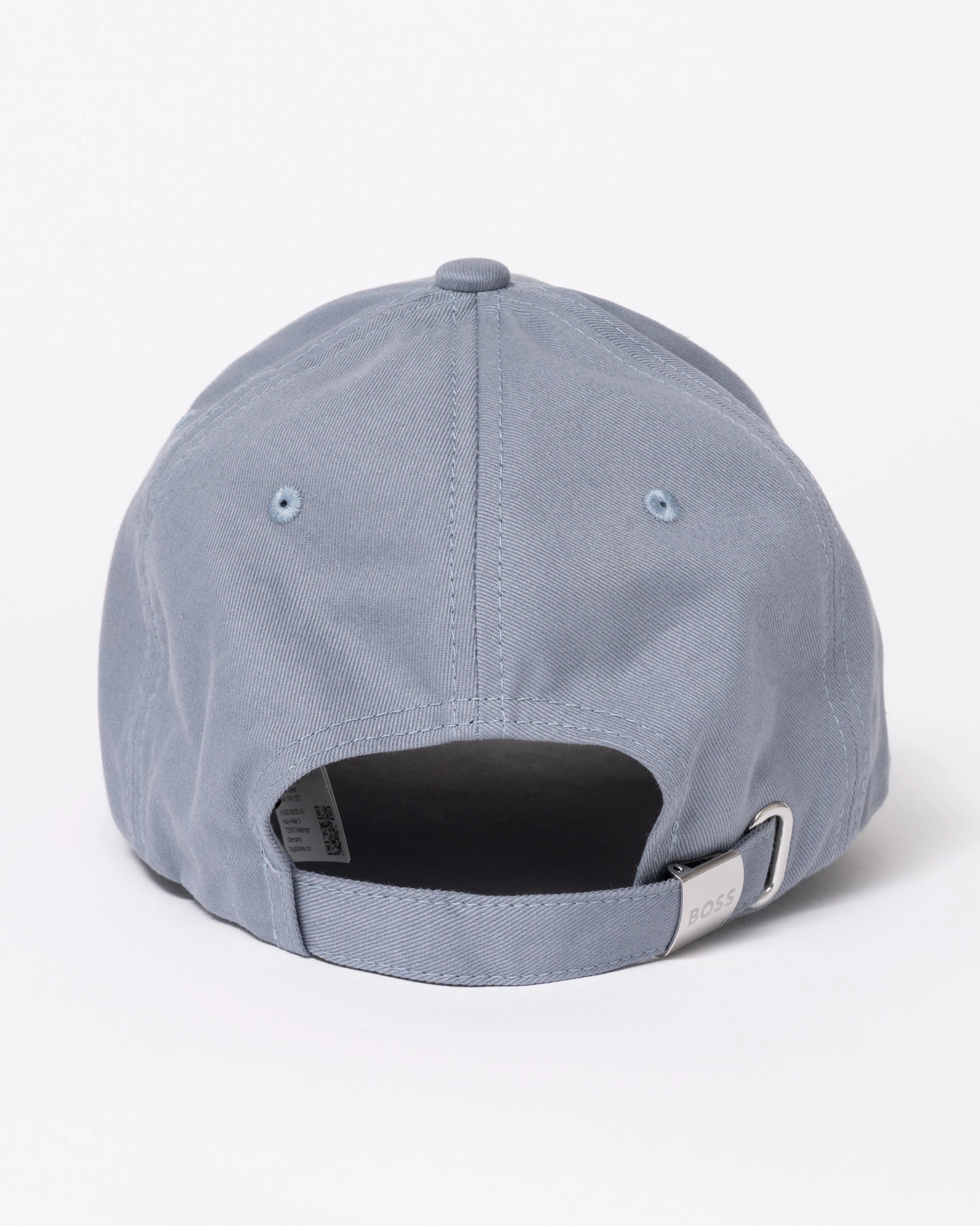 BOSS Green Bold Mens Logo-Print Cap In Cotton Twill - Dark Grey 026 - Image 4