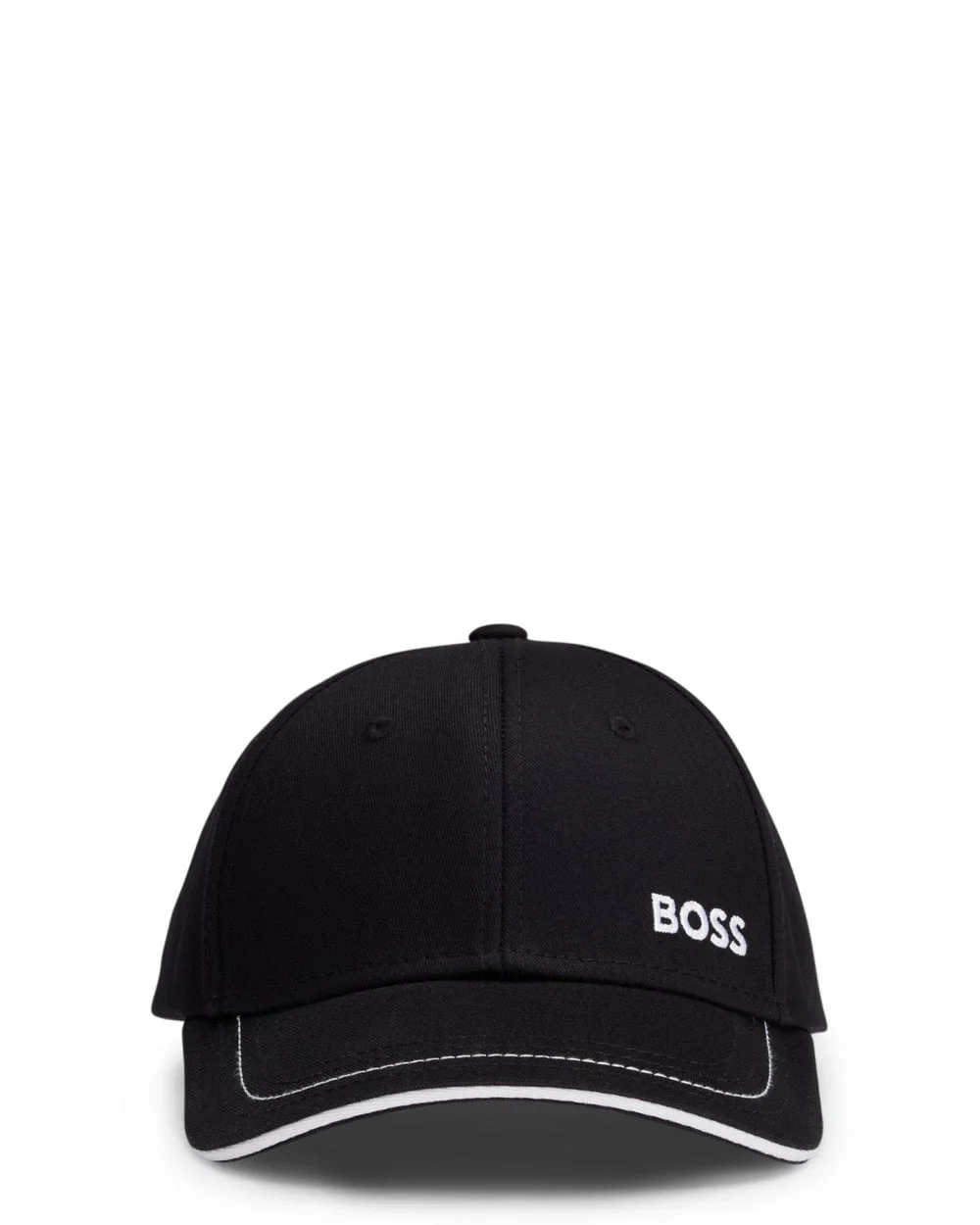 BOSS Green Cap-1 Mens Cotton-Twill Cap With Logo Detail NOS - Black 001 - Image 2