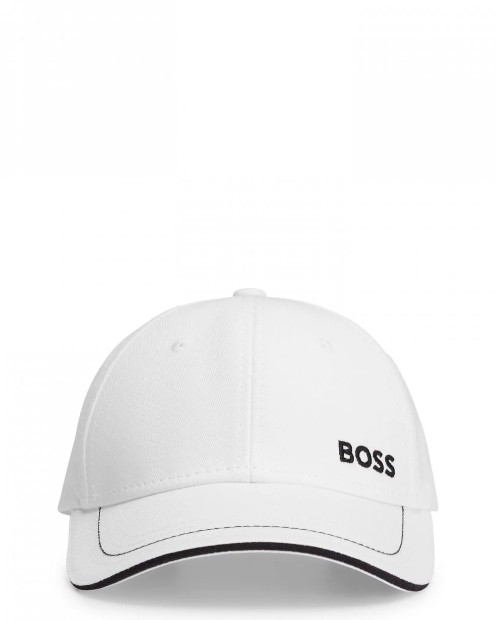 BOSS Green Cap-1 Mens Cotton-Twill Cap With Logo Detail NOS - White 100 - Image 2