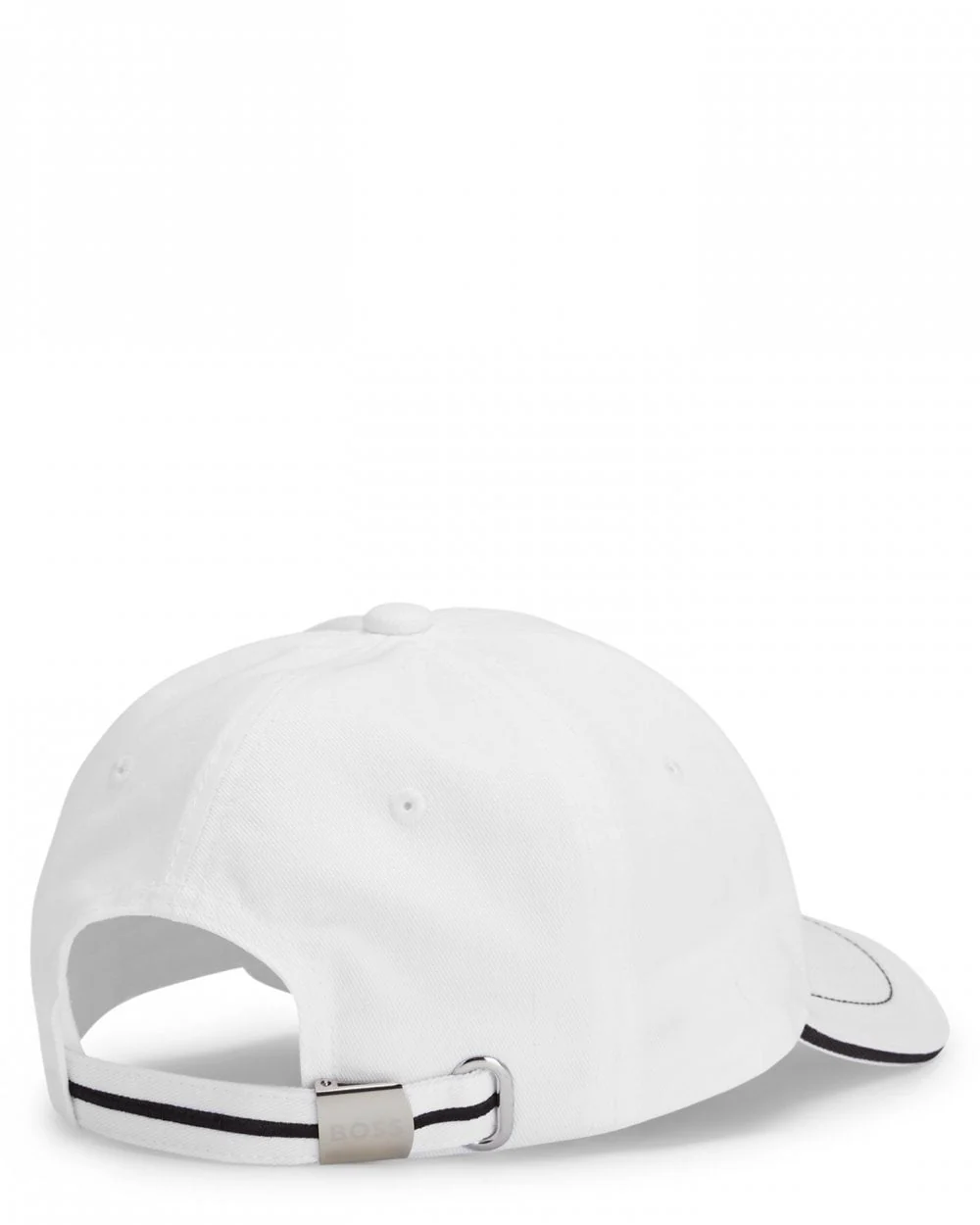 BOSS Green Cap-1 Mens Cotton-Twill Cap With Logo Detail NOS - White 100 - Image 3