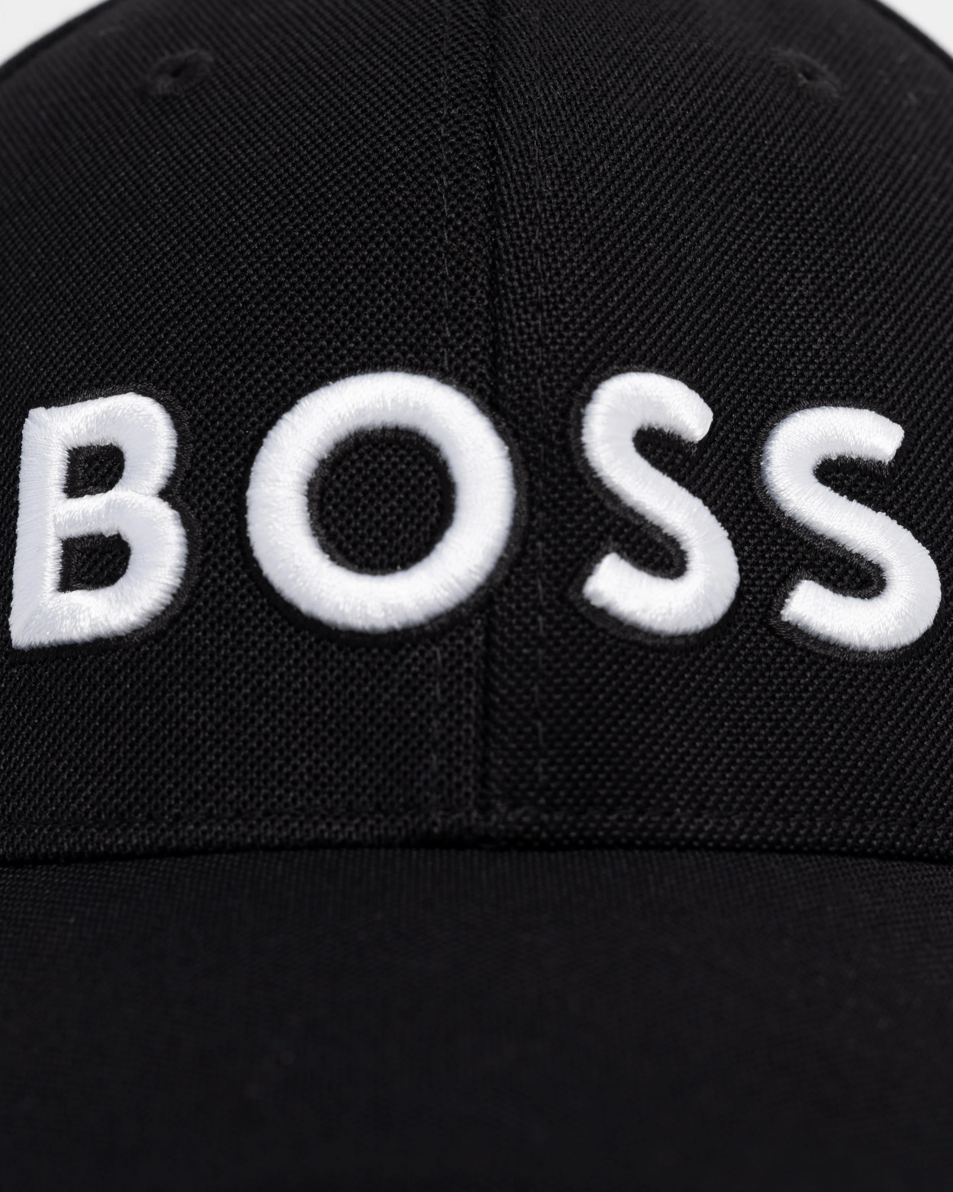 BOSS Green Knitted Six-Panel Cap with Embroidered Logo - Black 006 - Image 3