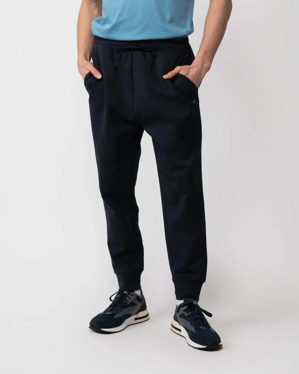 BOSS Green Hadiko Mens Cuffed Hem Joggers NOS - Dark Blue 402 - Image 2