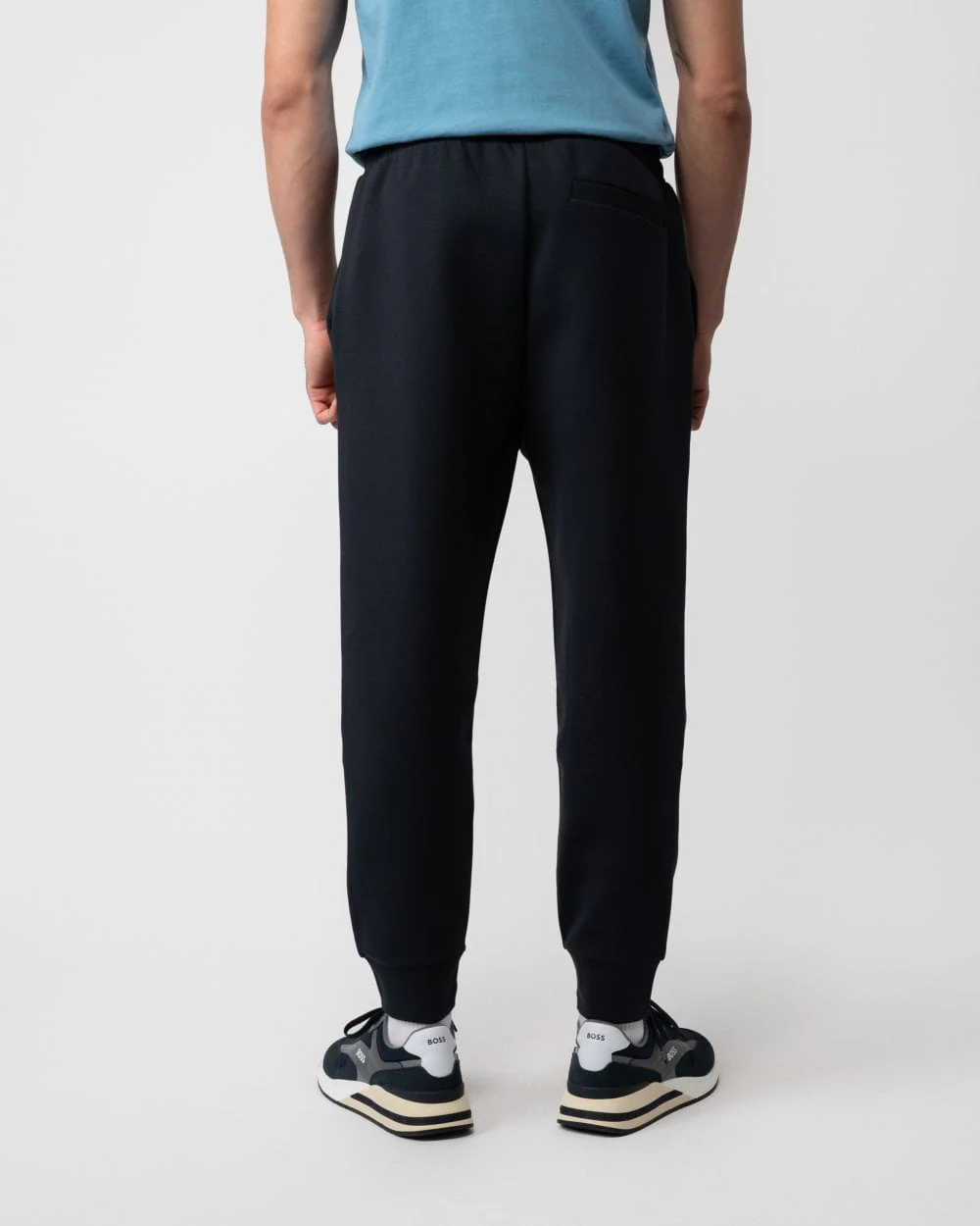 BOSS Green Hadiko Mens Cuffed Hem Joggers NOS - Dark Blue 402 - Image 3