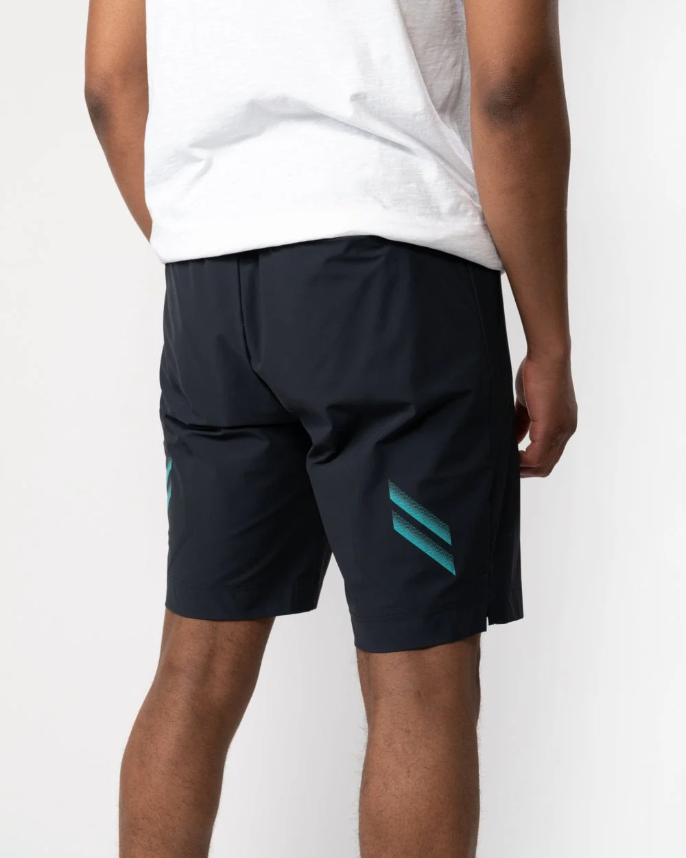BOSS Green Hecon Active 1 Mens Regular-Fit Shorts with Decorative Reflective Artwork - Image 3